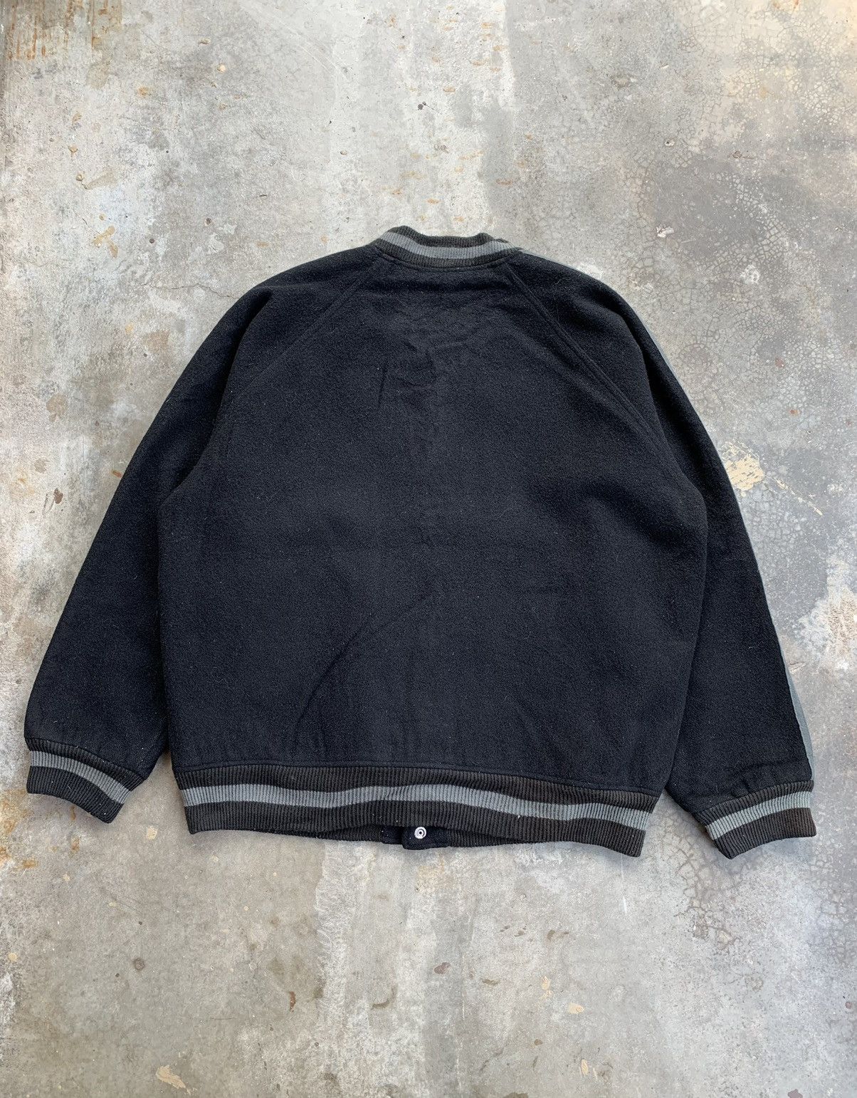 Japanese Brand × Vintage Vintage 90s MadeInJapan Moon Shot CoLtd Wool Varsity Jacket Size US XL / EU 56 / 4 - 2 Thumbnail