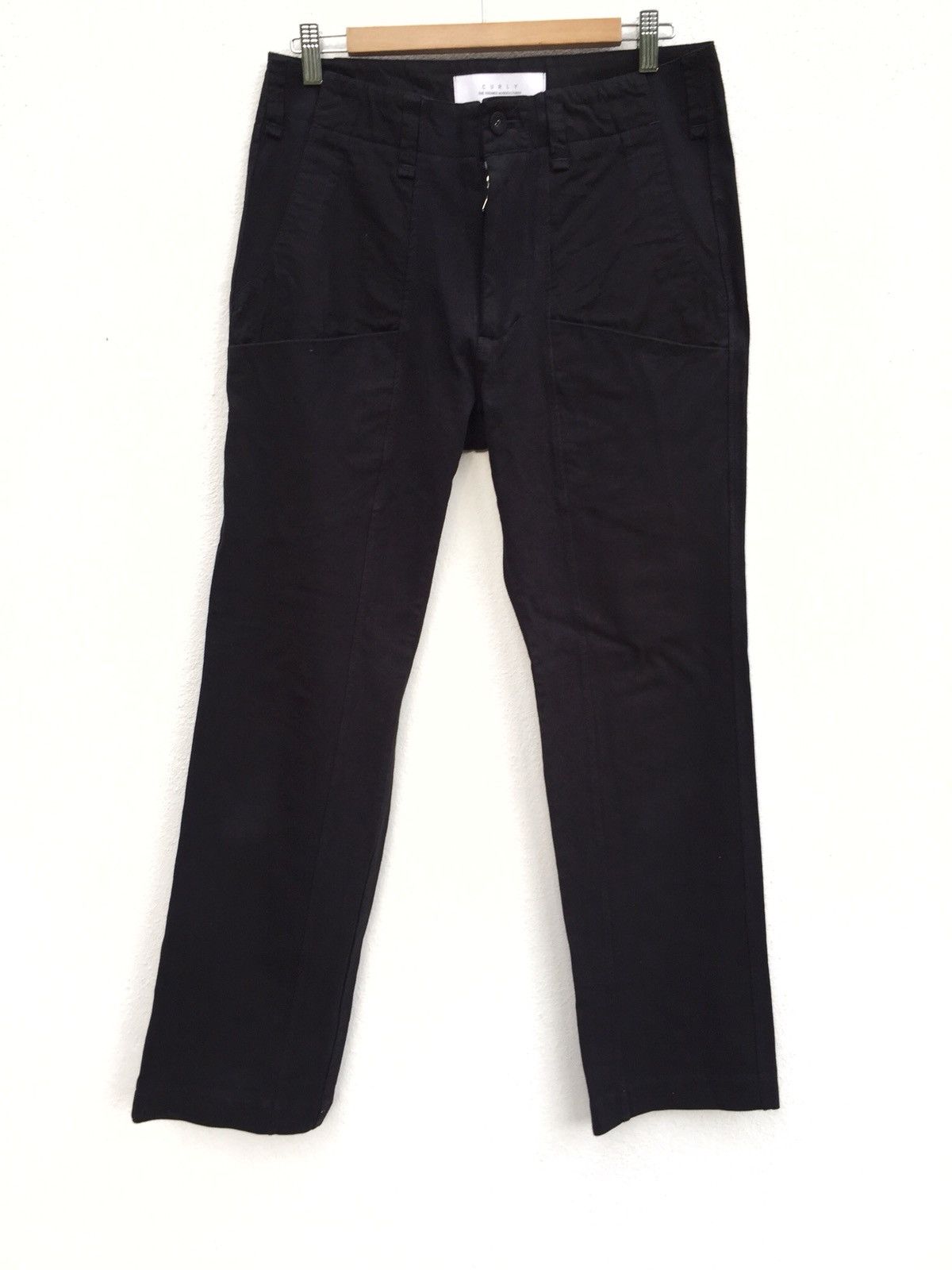 Japanese Brand Made in Japan Curly Black Goth Khakis Pants Size US 32 / EU 48 - 2 Thumbnail