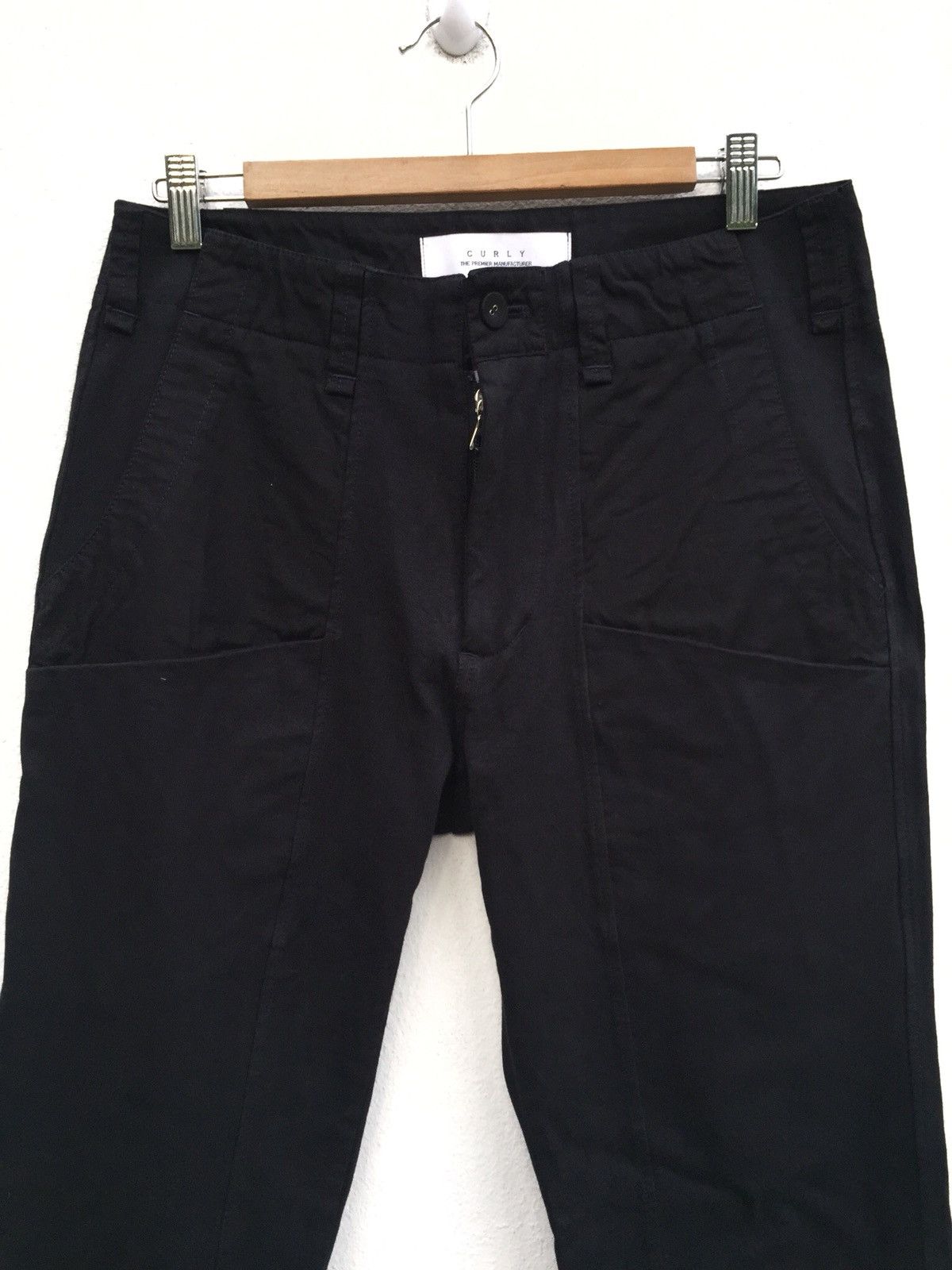 Japanese Brand Made in Japan Curly Black Goth Khakis Pants Size US 32 / EU 48 - 1 Thumbnail