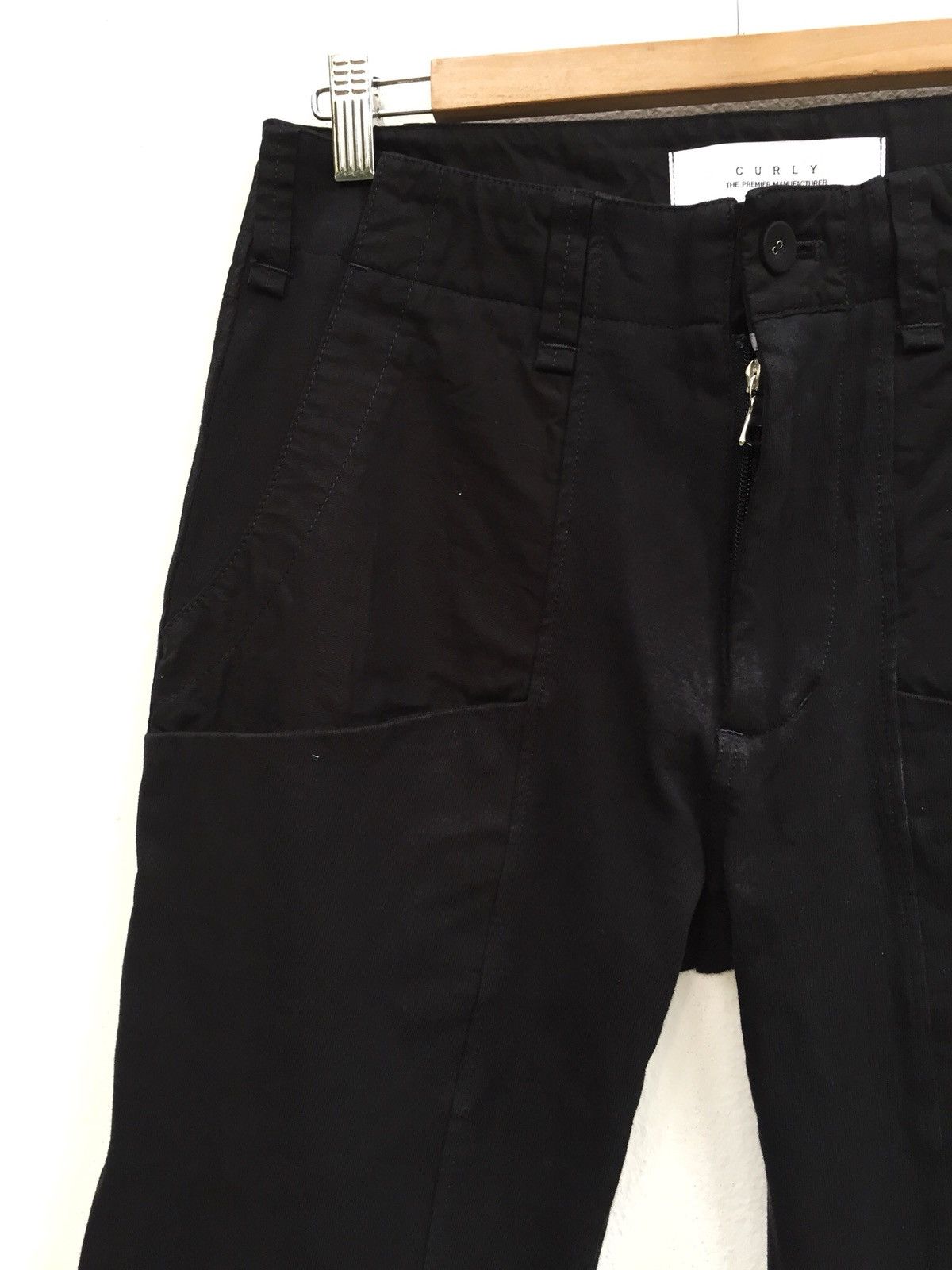 Japanese Brand Made in Japan Curly Black Goth Khakis Pants Size US 32 / EU 48 - 4 Thumbnail