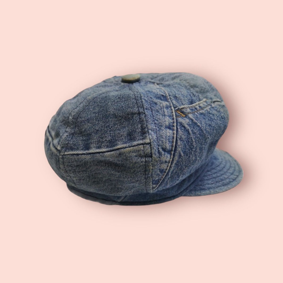 Life After Denim VINTAGE RARE NEW YORK HAT & CAP CO. DENIM NEWSBOY HAT Size ONE SIZE - 5 Thumbnail