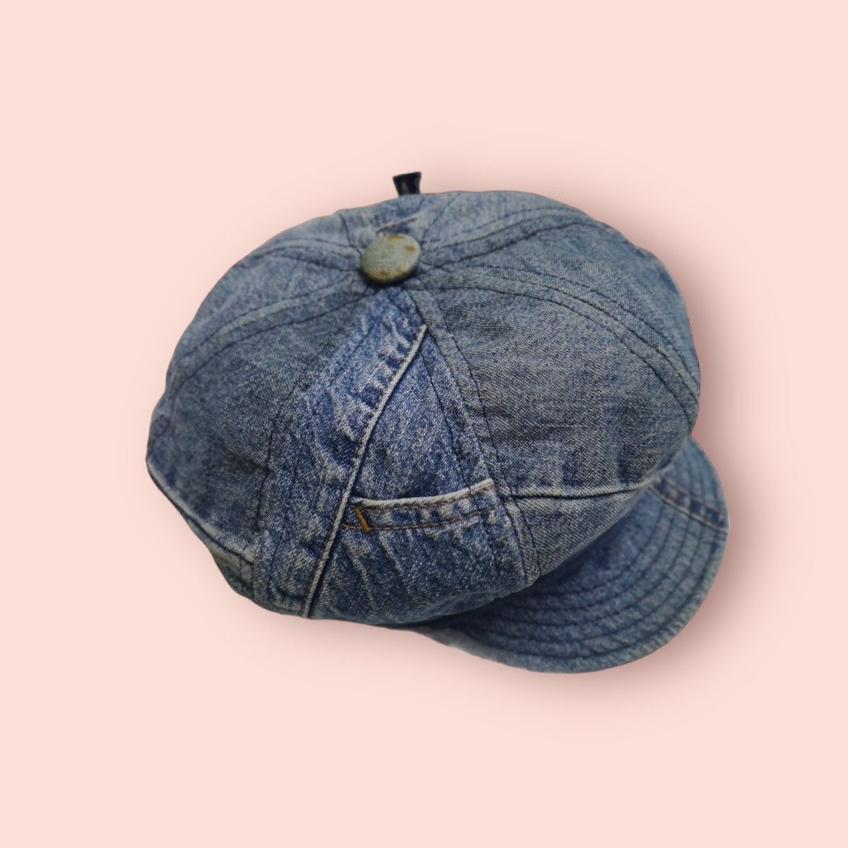 Life After Denim VINTAGE RARE NEW YORK HAT & CAP CO. DENIM NEWSBOY HAT Size ONE SIZE - 7 Thumbnail