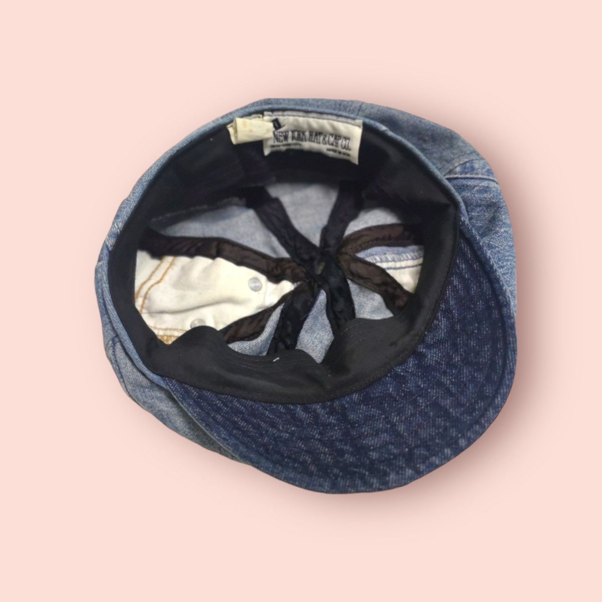 Life After Denim VINTAGE RARE NEW YORK HAT & CAP CO. DENIM NEWSBOY HAT Size ONE SIZE - 11 Thumbnail