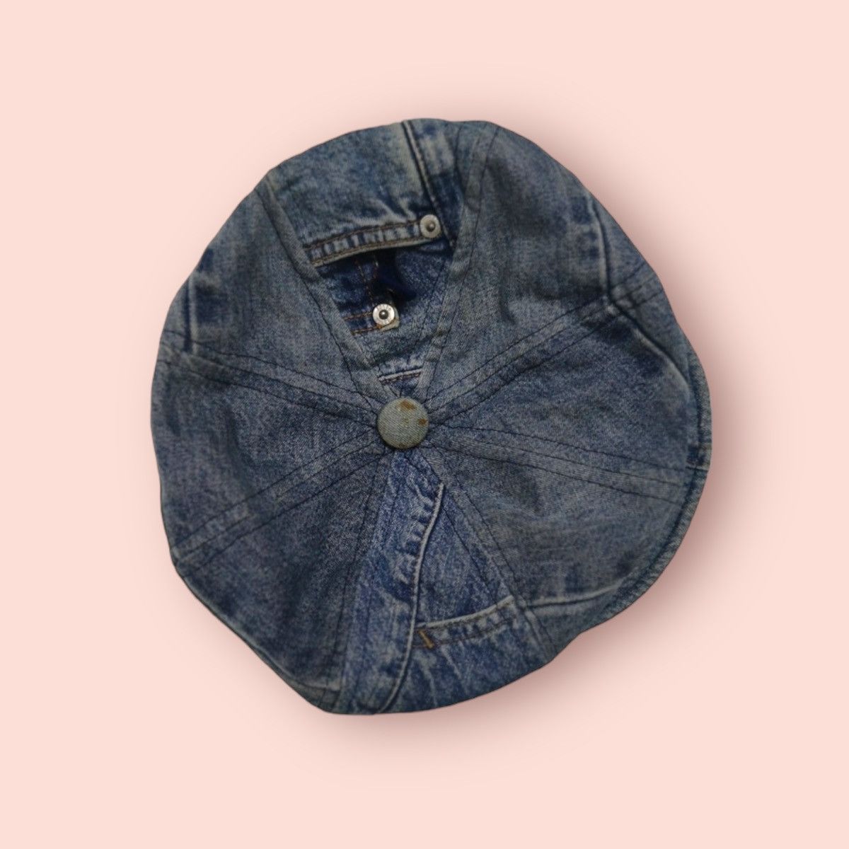 Life After Denim VINTAGE RARE NEW YORK HAT & CAP CO. DENIM NEWSBOY HAT Size ONE SIZE - 9 Thumbnail