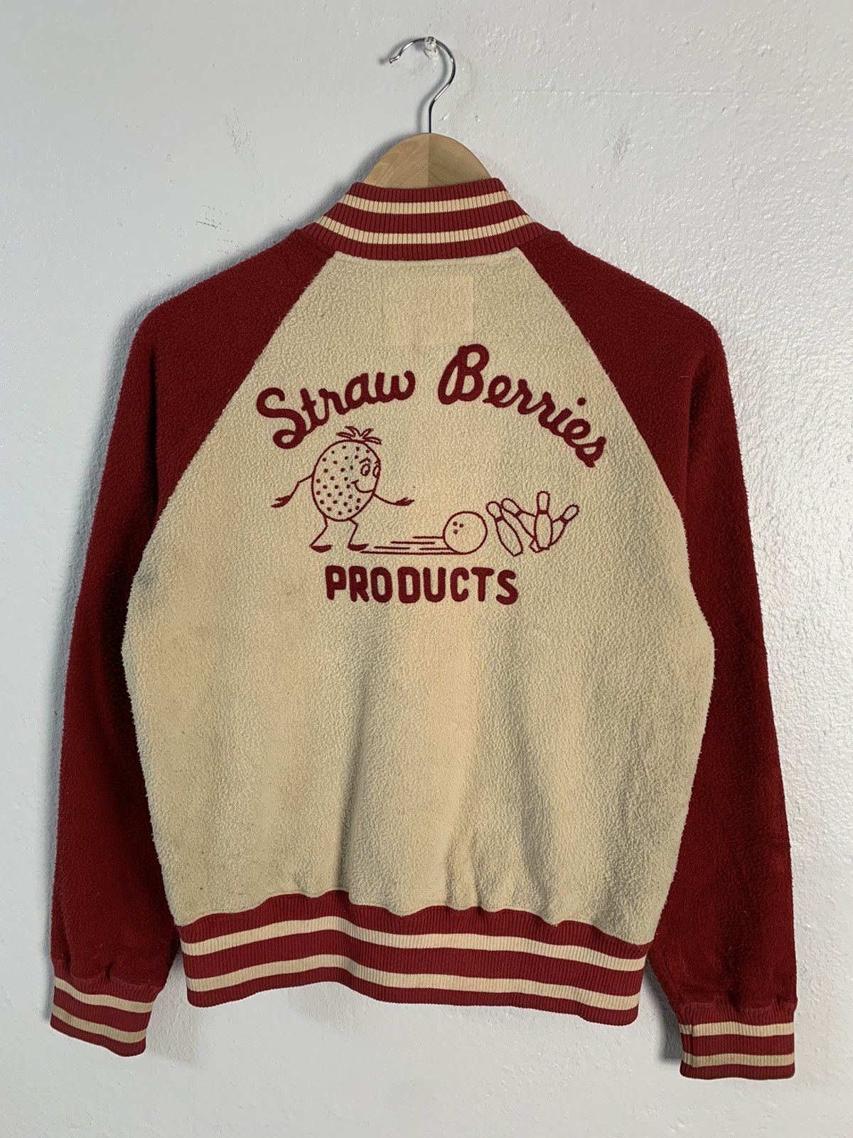 Hysteric Glamour Hysteric Glamour Straw Berries Products Varsity Jacket Size M / US 6-8 / IT 42-44 - 8 Thumbnail