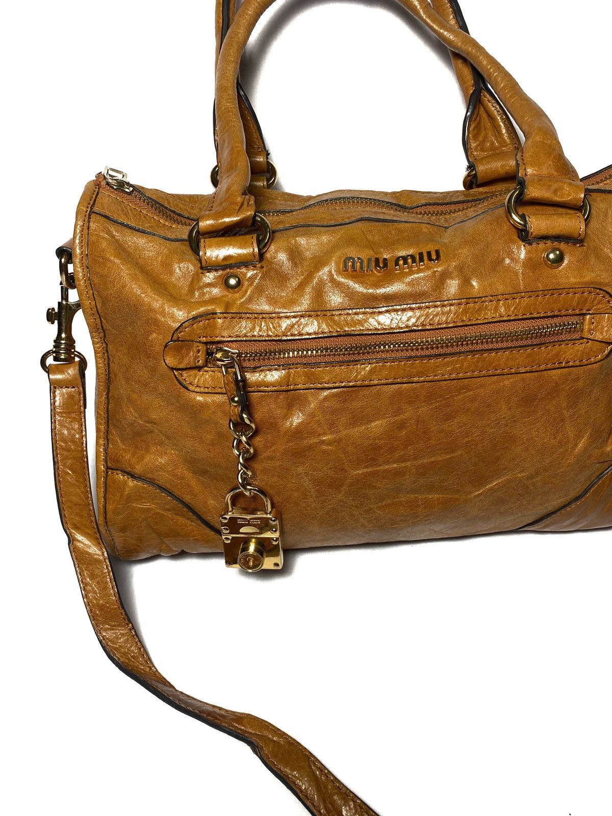 Miu Miu Miu Miu Vitello Lux Bow Handbag Size ONE SIZE - 4 Thumbnail