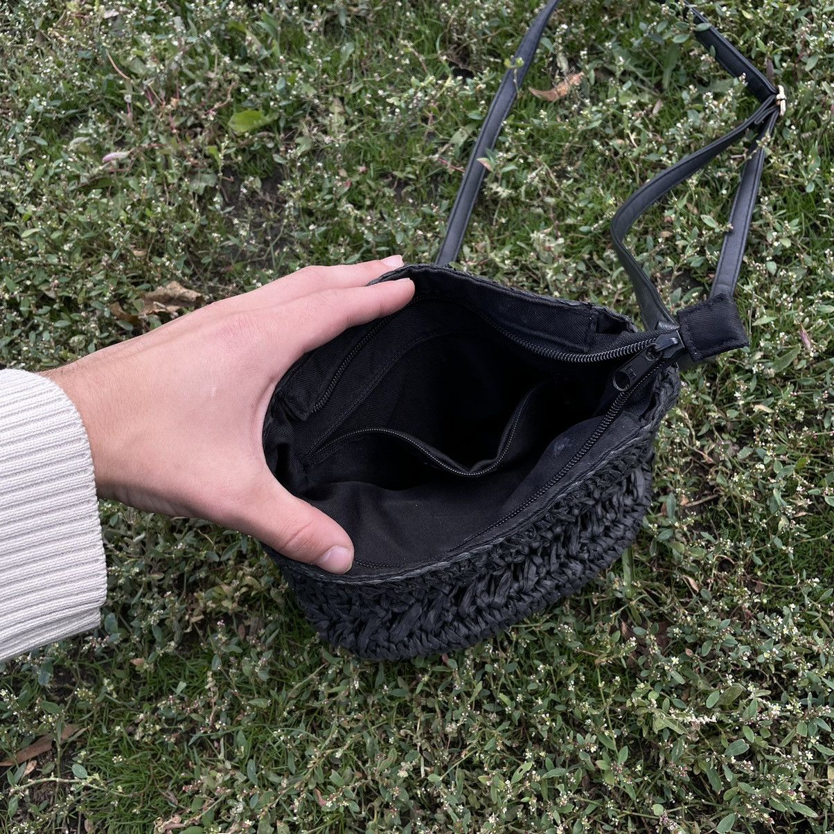 Vintage Vintage Y2K Knitted Crossbody Bag Black Streetwear Grunge OS Size ONE SIZE - 3 Thumbnail