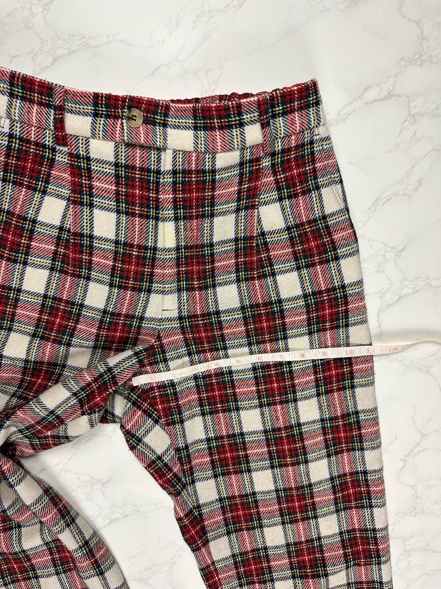 Gucci 🔥75% OFF🔥 [SALE] Gucci Wool Blend Checked Cropped Pants Size US 30 / EU 46 - 4 Thumbnail