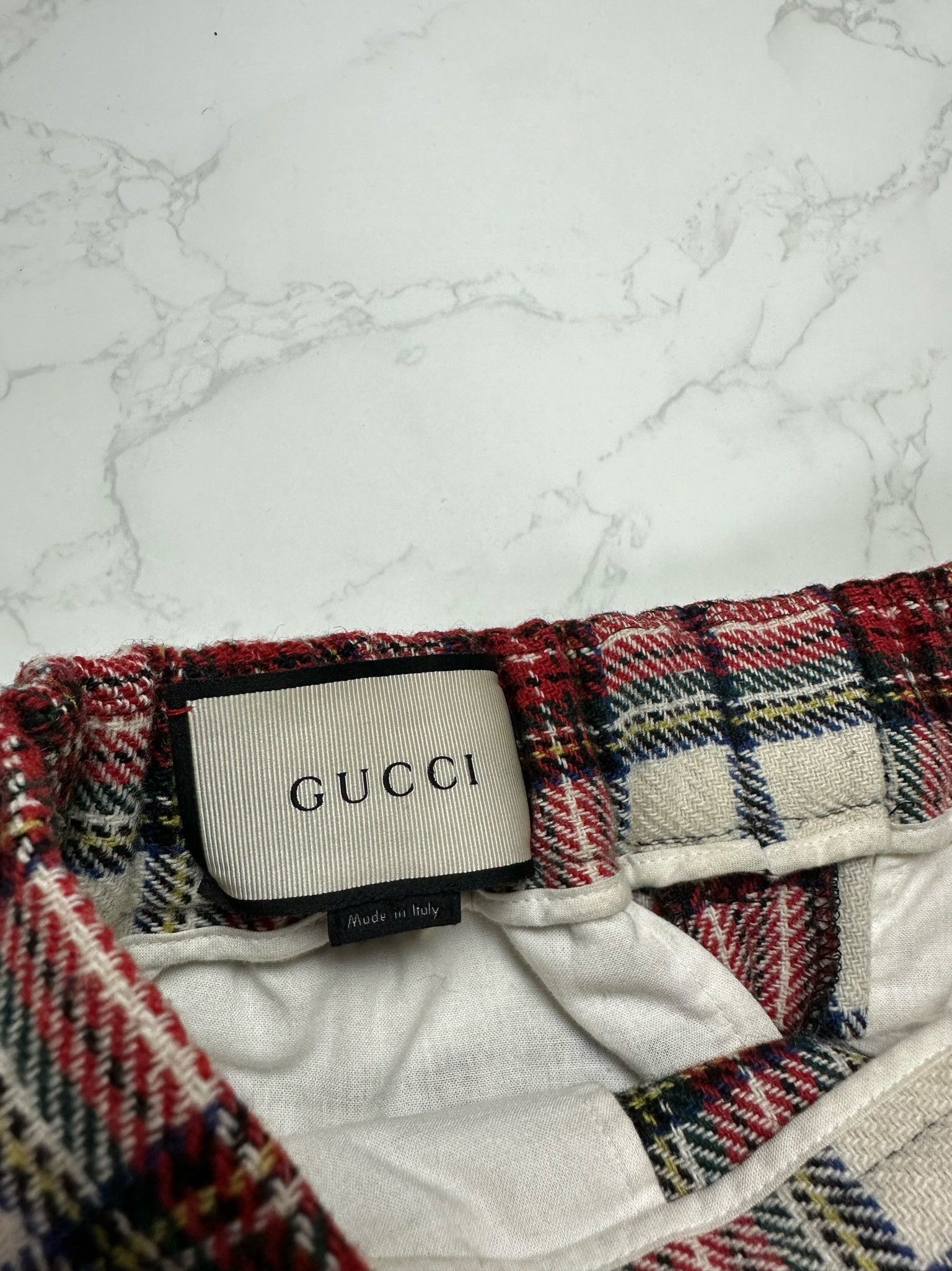 Gucci 🔥75% OFF🔥 [SALE] Gucci Wool Blend Checked Cropped Pants Size US 30 / EU 46 - 10 Thumbnail