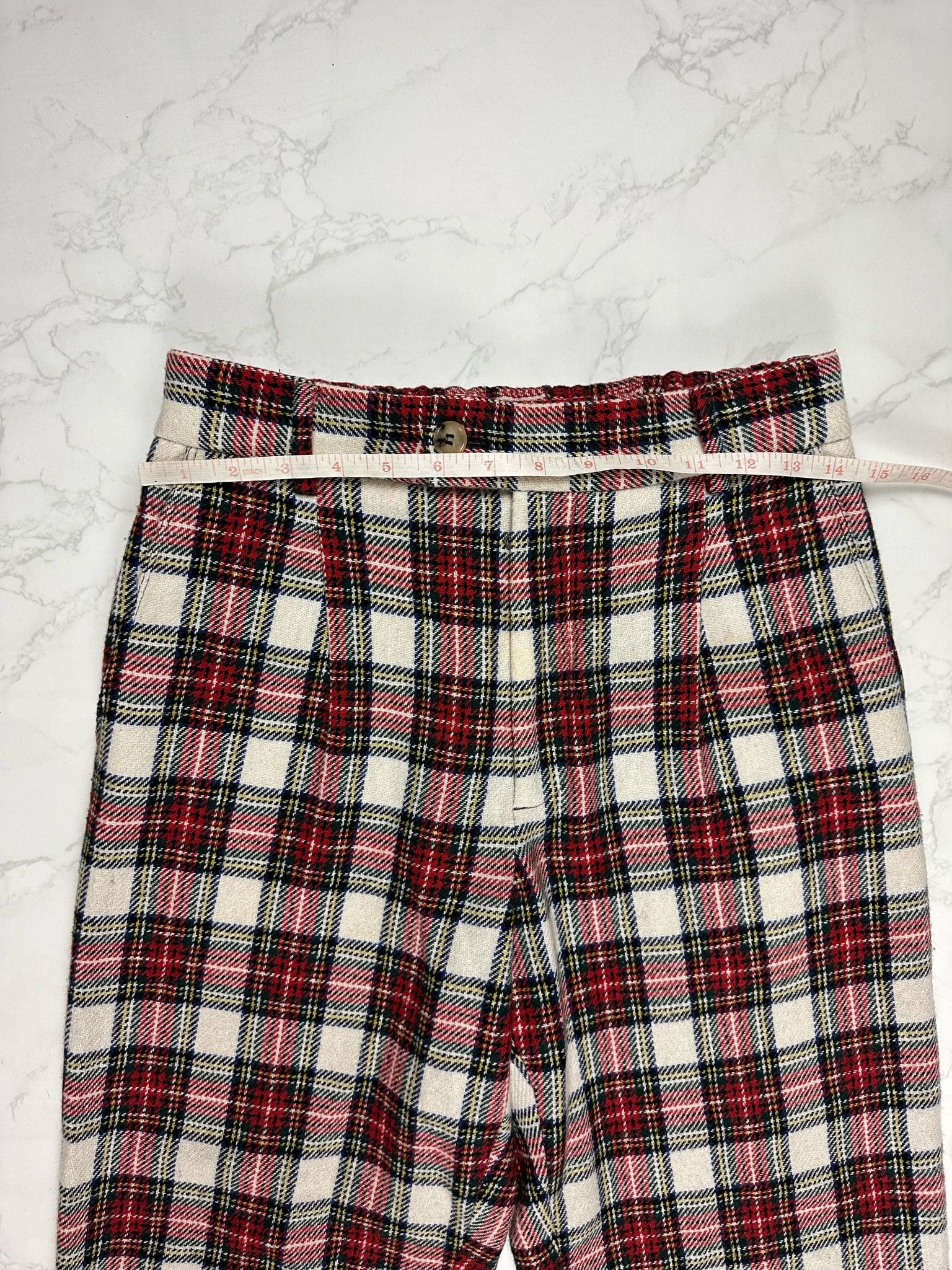 Gucci 🔥75% OFF🔥 [SALE] Gucci Wool Blend Checked Cropped Pants Size US 30 / EU 46 - 2 Thumbnail