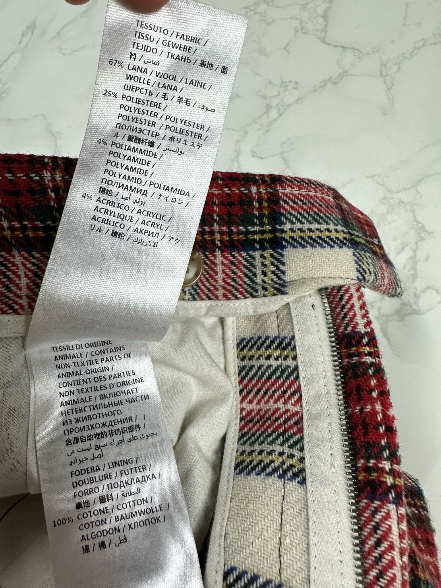Gucci 🔥75% OFF🔥 [SALE] Gucci Wool Blend Checked Cropped Pants Size US 30 / EU 46 - 13 Thumbnail