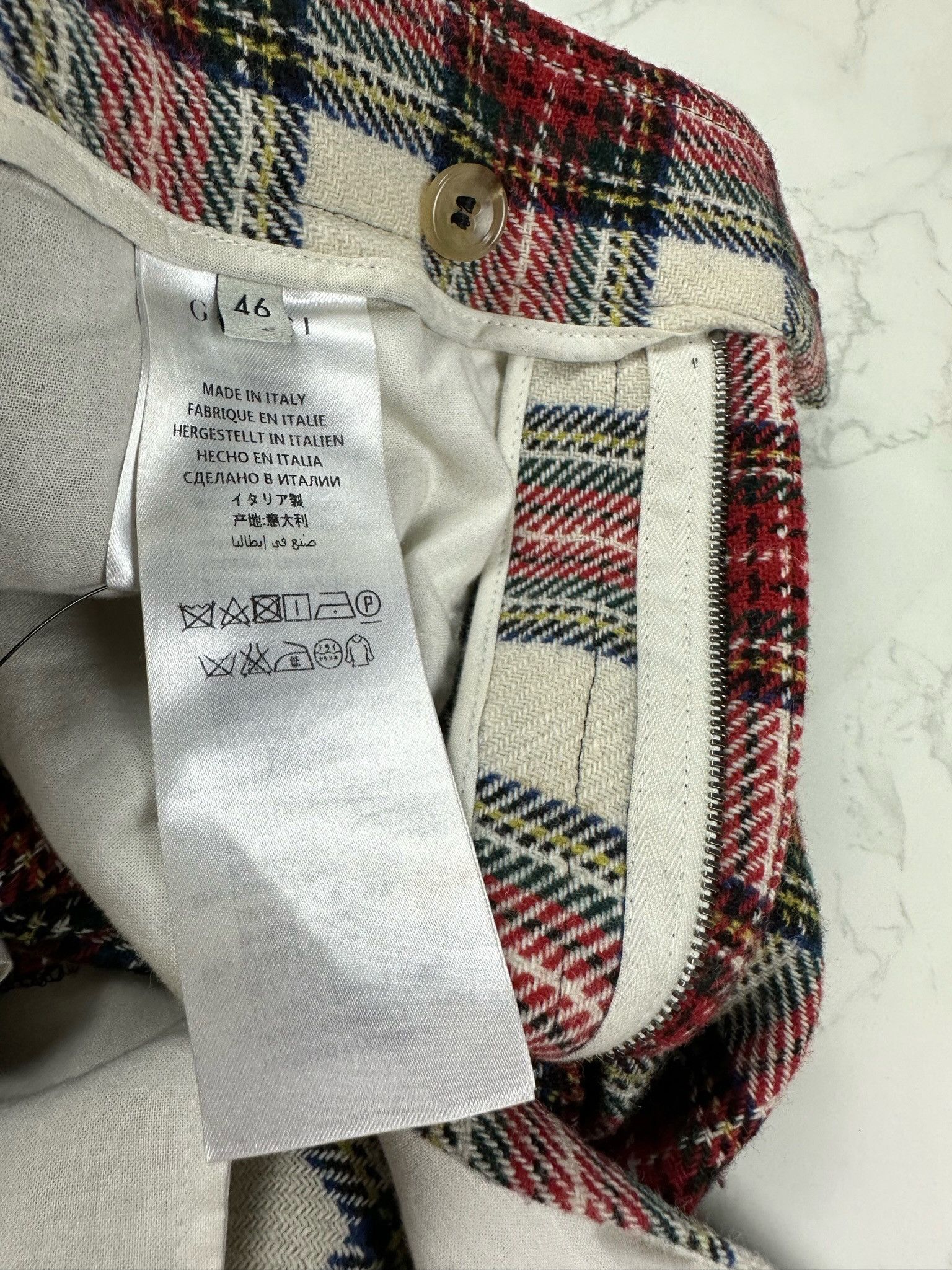Gucci 🔥75% OFF🔥 [SALE] Gucci Wool Blend Checked Cropped Pants Size US 30 / EU 46 - 12 Thumbnail