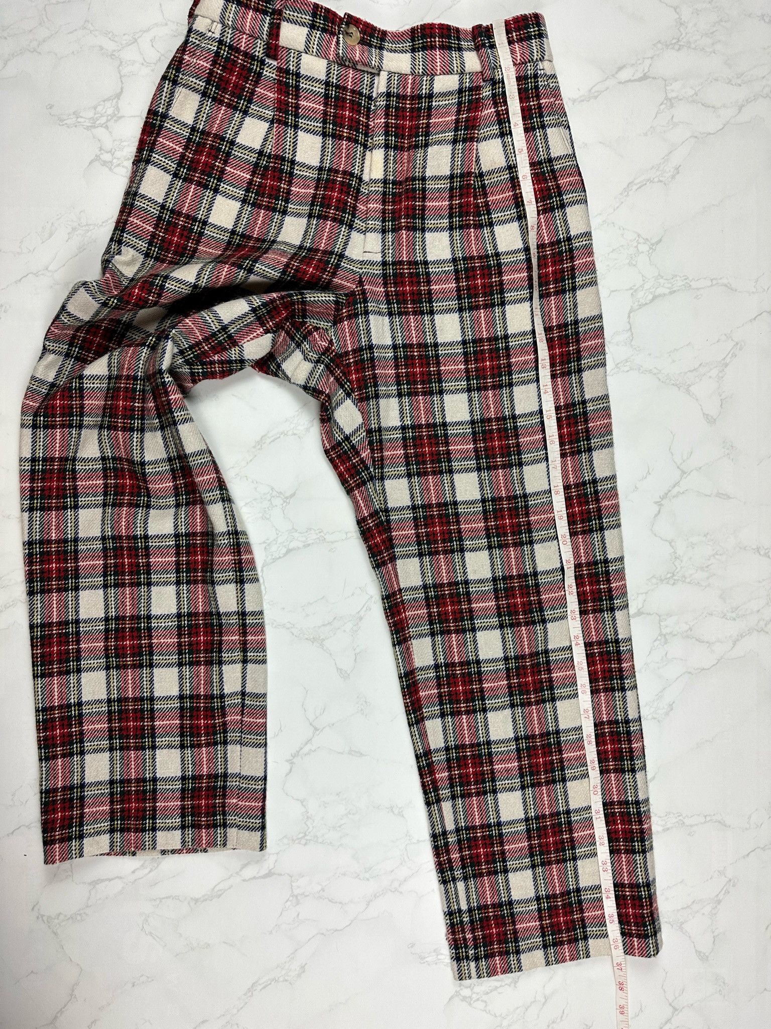 Gucci 🔥75% OFF🔥 [SALE] Gucci Wool Blend Checked Cropped Pants Size US 30 / EU 46 - 11 Thumbnail
