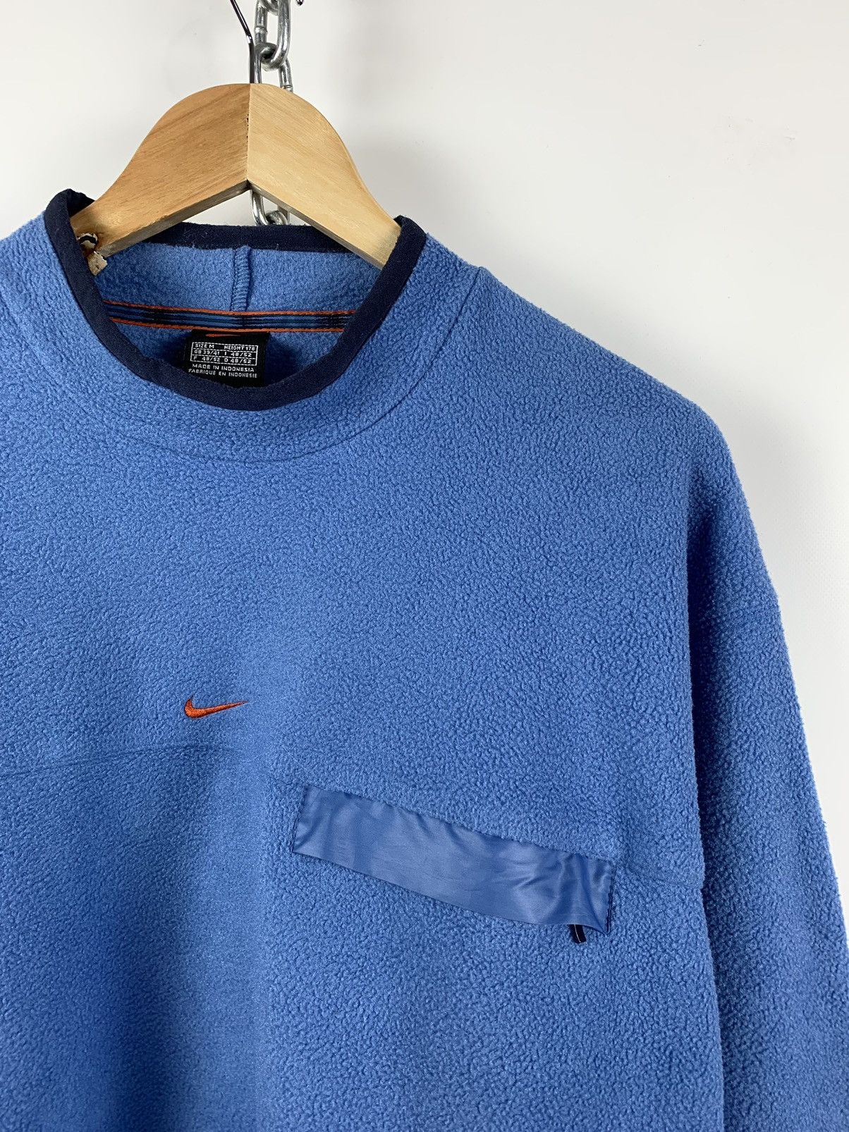 Nike 90s Vintage Nike Center Swoosh Fleece Electric Sweatshirt Size US M / EU 48-50 / 2 - 4 Thumbnail
