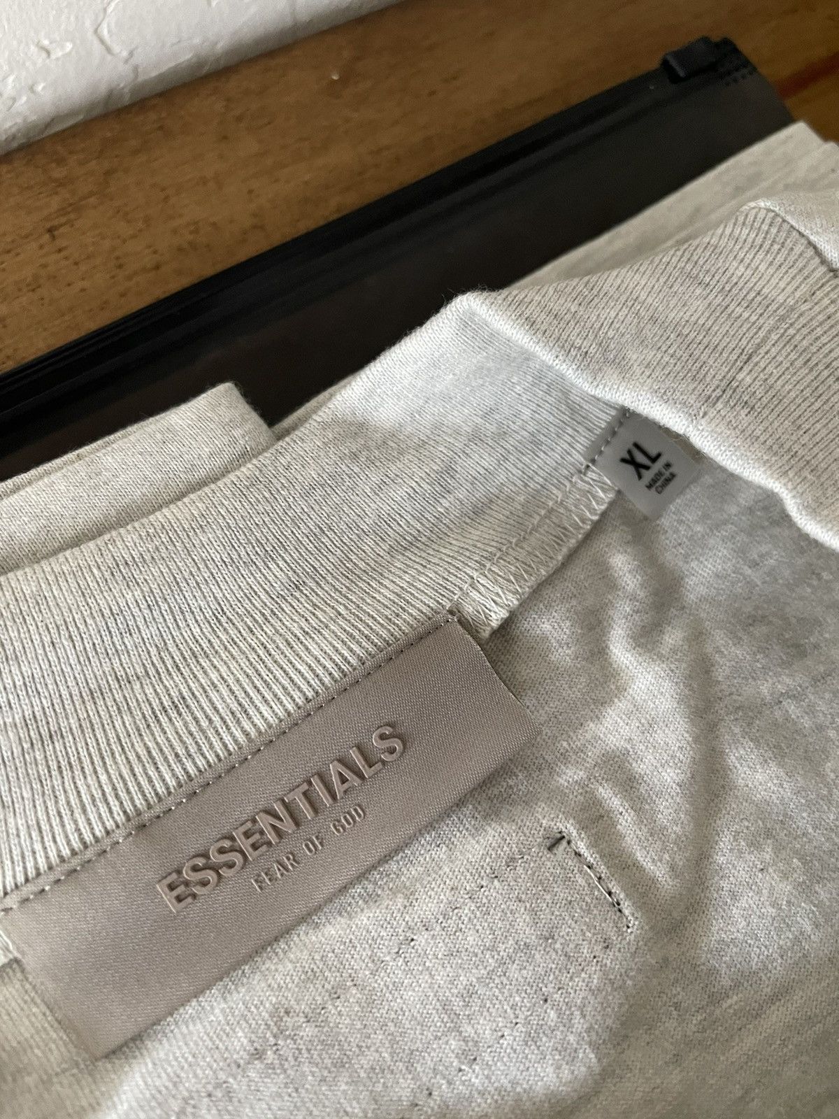 FOG × Fear of God × Pacsun FoG - Essentials Fear Of God Light Oatmeal T-Shirt Sz (XL) Size US XL / EU 56 / 4 - 3 Thumbnail
