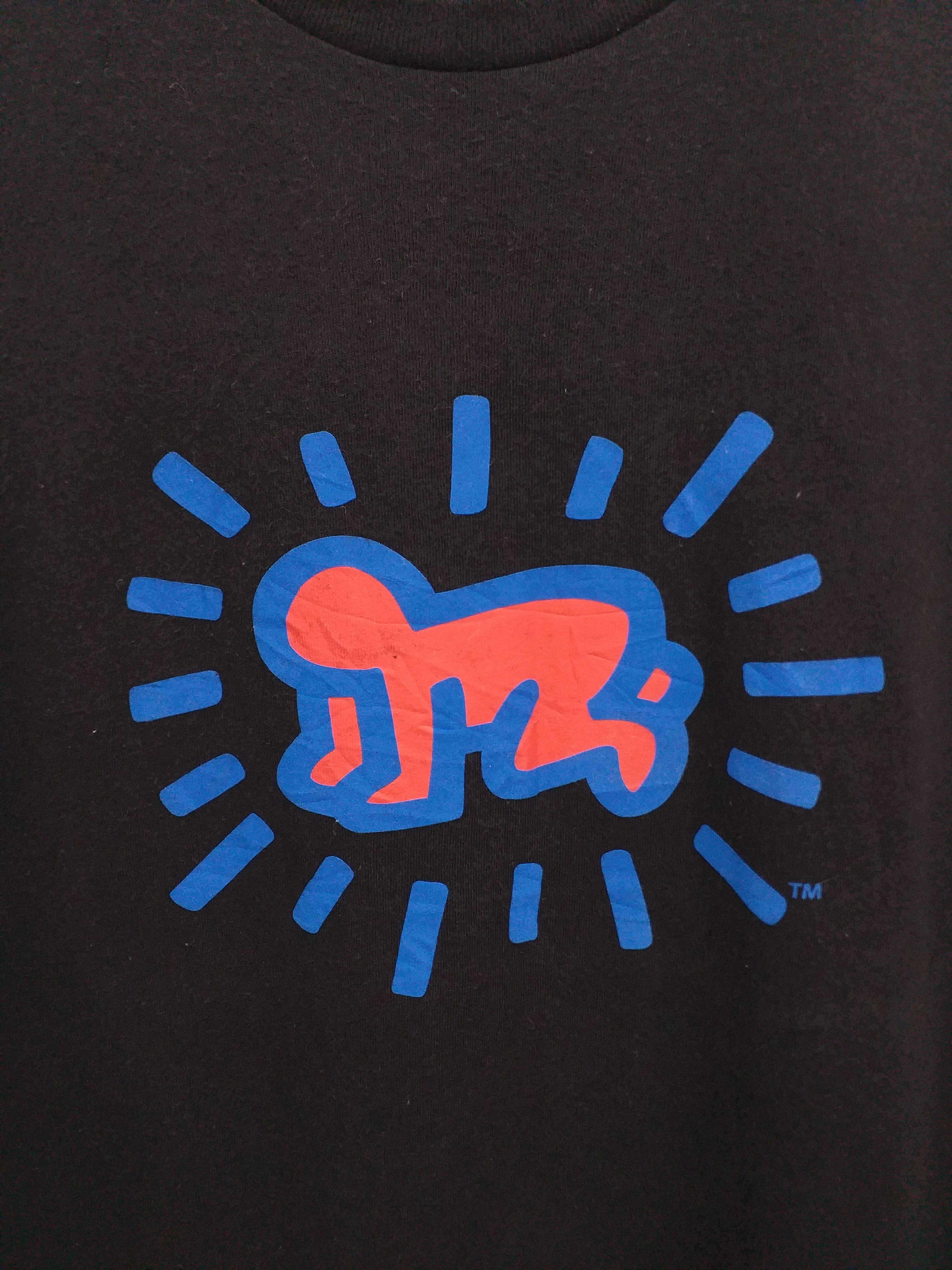 Japanese Brand Keith Haring Big Logo Uniqlo Large T-shirt -C106 Size US L / EU 52-54 / 3 - 3 Thumbnail