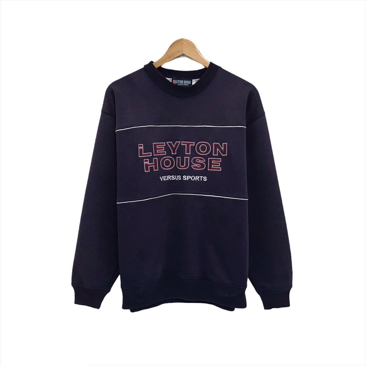 Vintage Layton House Sweatshirt Crew Neck Logo Leyton House