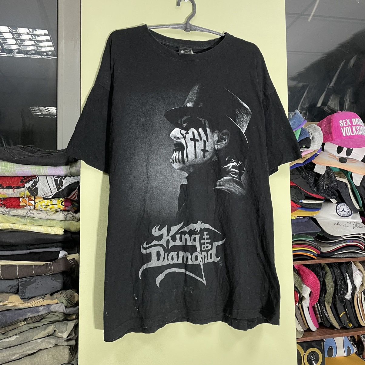 Vintage Vintage Y2K King Diamond Band Tee Sun Faded Black Logo XL Size US XL / EU 56 / 4 - 2 Thumbnail