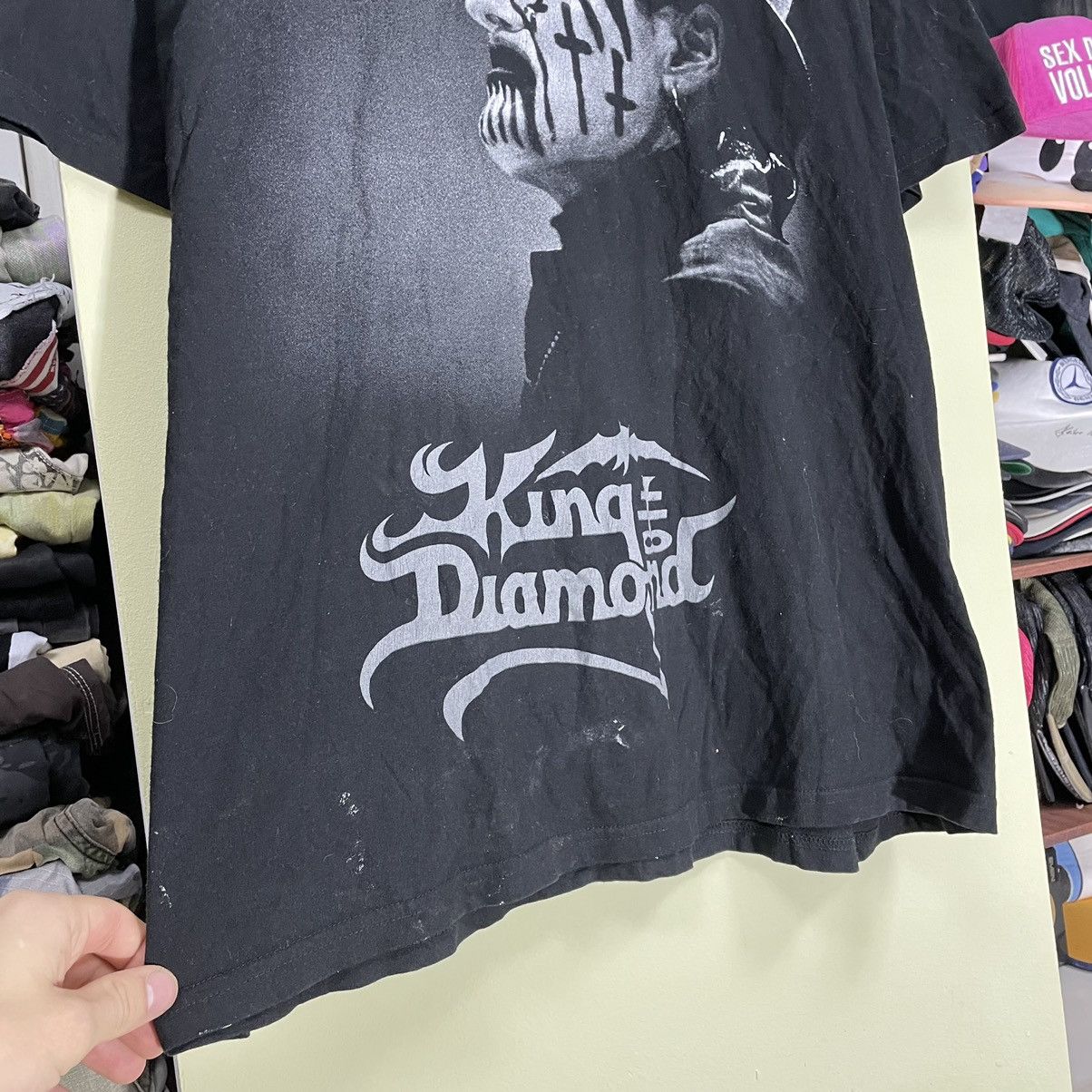 Vintage Vintage Y2K King Diamond Band Tee Sun Faded Black Logo XL Size US XL / EU 56 / 4 - 5 Thumbnail