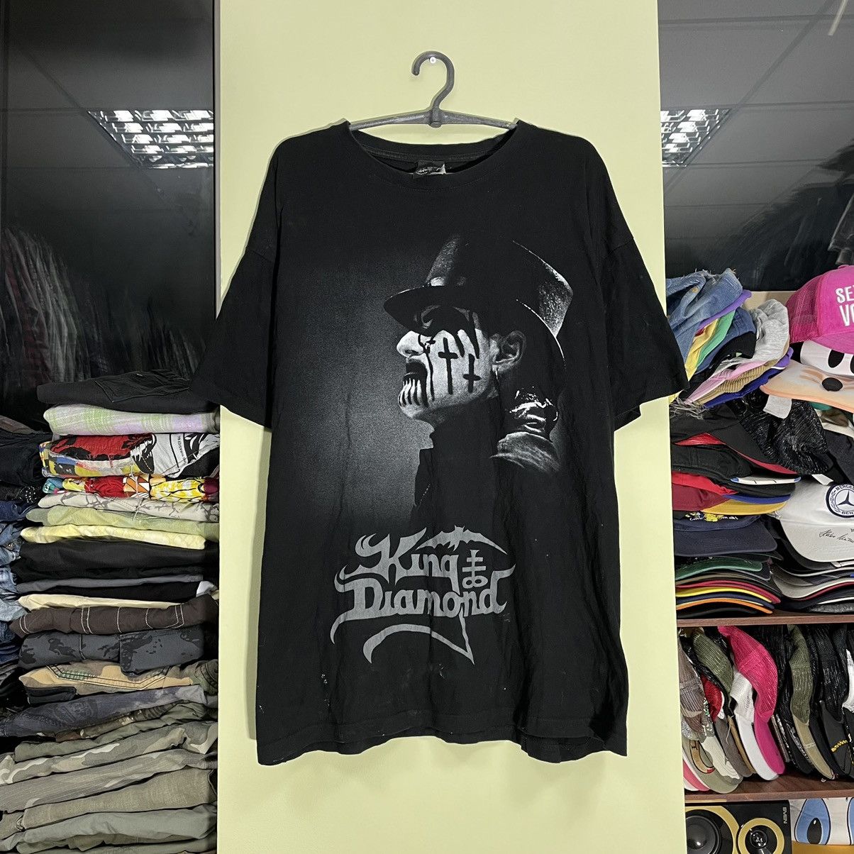 Vintage Vintage Y2K King Diamond Band Tee Sun Faded Black Logo XL Size US XL / EU 56 / 4 - 3 Thumbnail
