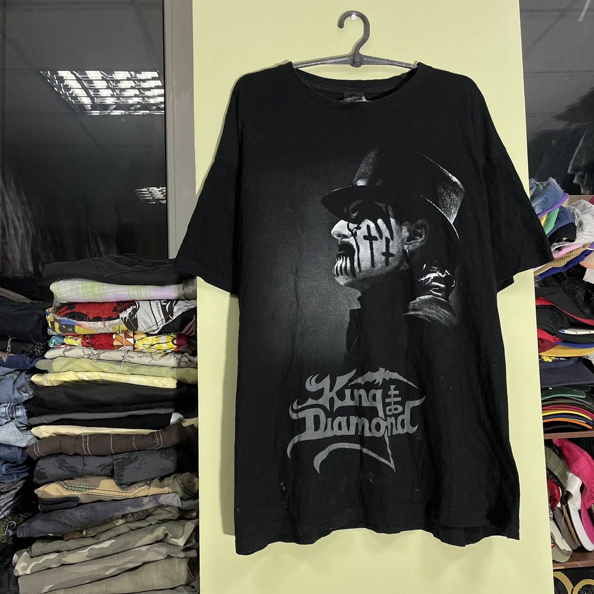 Vintage Vintage Y2K King Diamond Band Tee Sun Faded Black Logo XL Size US XL / EU 56 / 4 - 4 Thumbnail