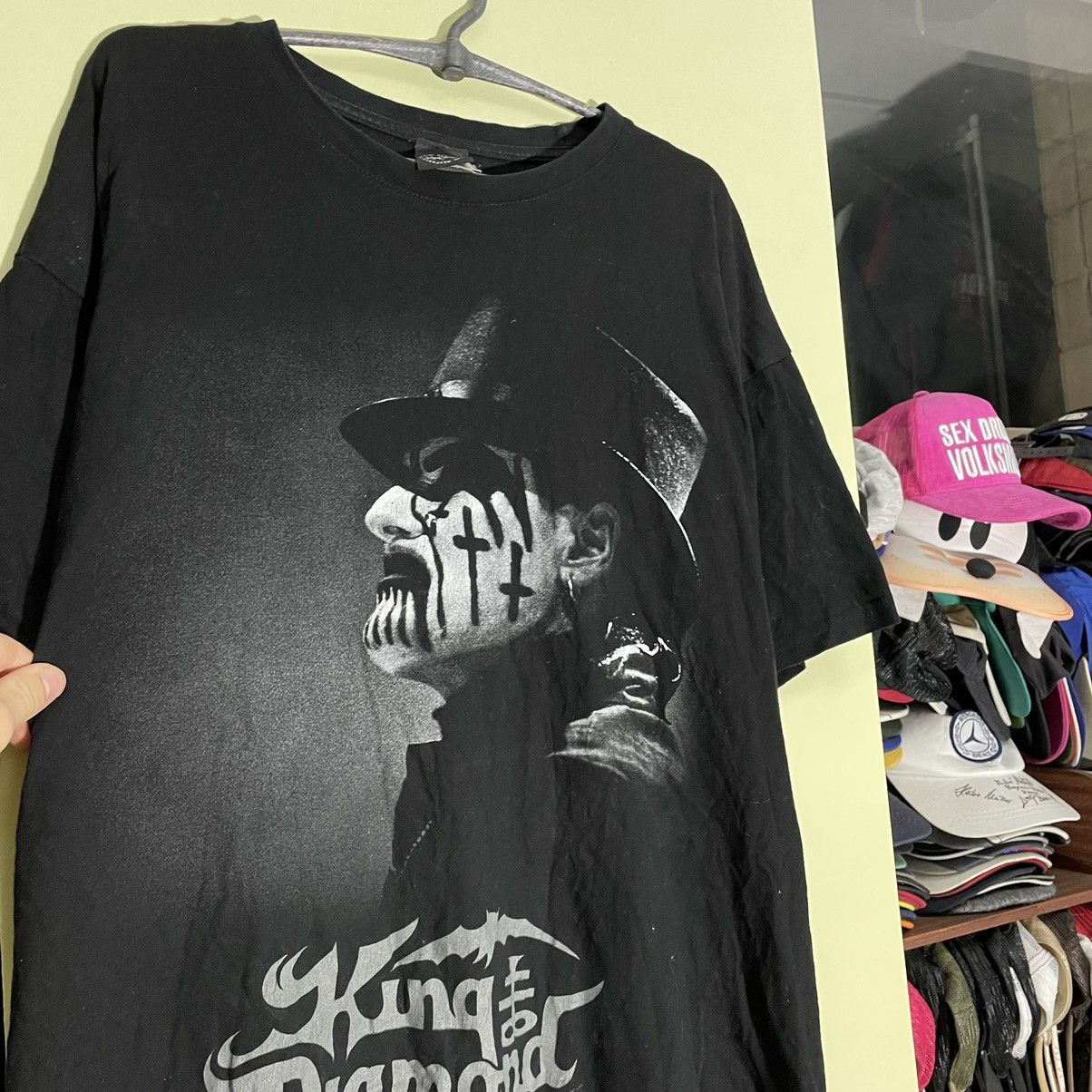 Vintage Vintage Y2K King Diamond Band Tee Sun Faded Black Logo XL Size US XL / EU 56 / 4 - 6 Thumbnail