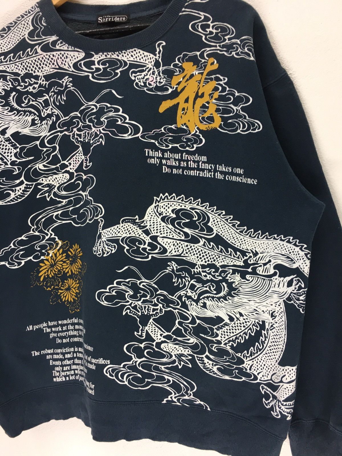 Japanese Brand Vintage Sukajan Dragon Motif Full Print Sweatshirt Size US L / EU 52-54 / 3 - 2 Thumbnail