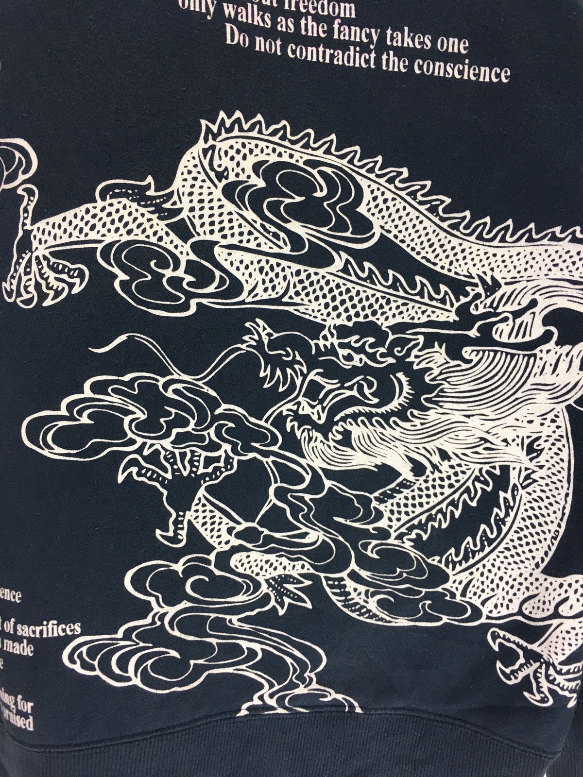 Japanese Brand Vintage Sukajan Dragon Motif Full Print Sweatshirt Size US L / EU 52-54 / 3 - 6 Thumbnail