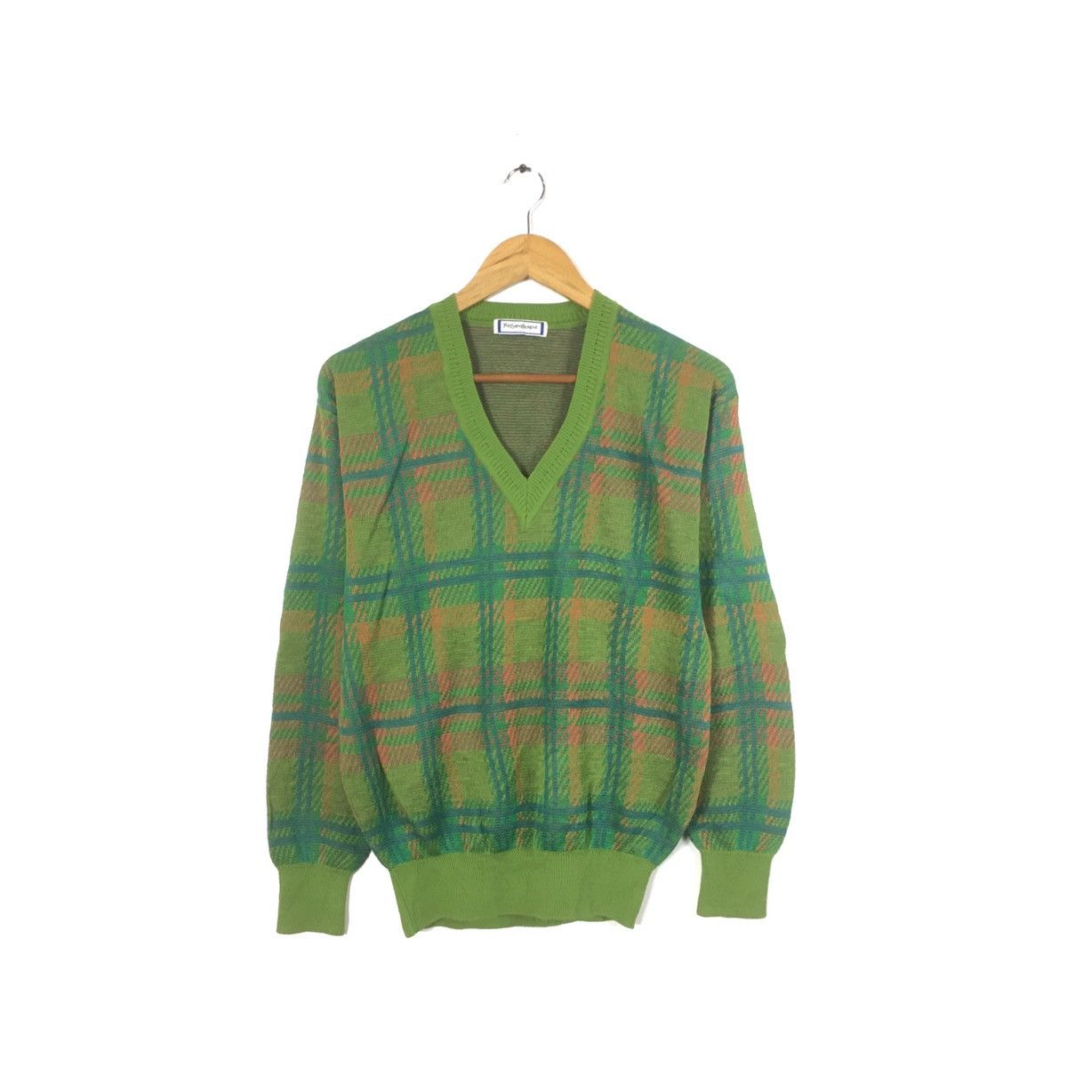 image of Archival Clothing x YSL Pour Homme YSL YVES Saint Laurent Fleece YSL Sweater YSL Printeddesign in G