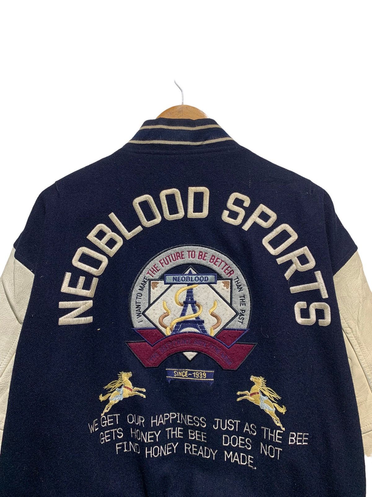 Other 🔥VTG NEOBLOOD WOOL/LEATHER VARSITY JACKET Size US M / EU 48-50 / 2 - 4 Thumbnail