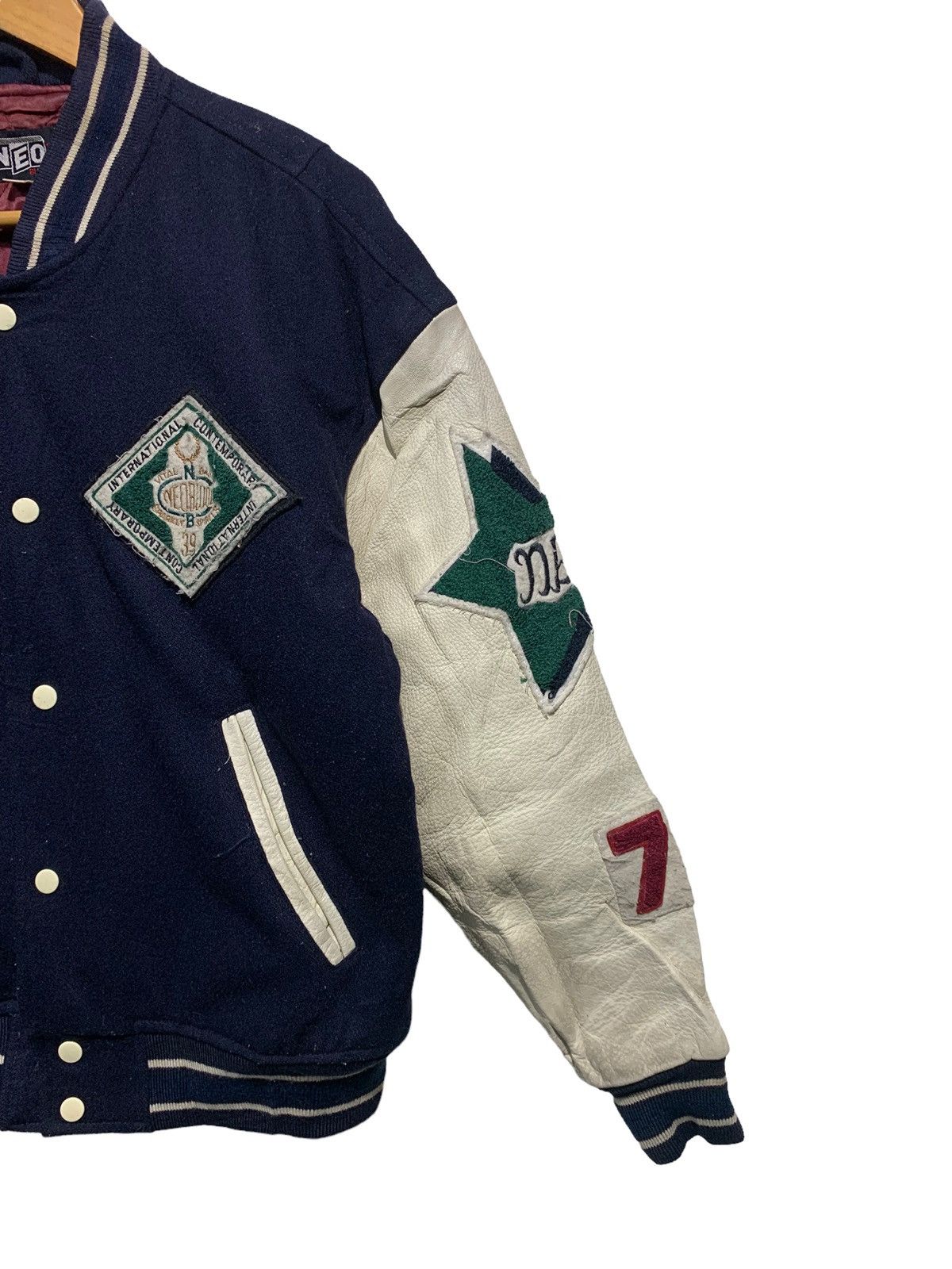 Other 🔥VTG NEOBLOOD WOOL/LEATHER VARSITY JACKET Size US M / EU 48-50 / 2 - 7 Thumbnail
