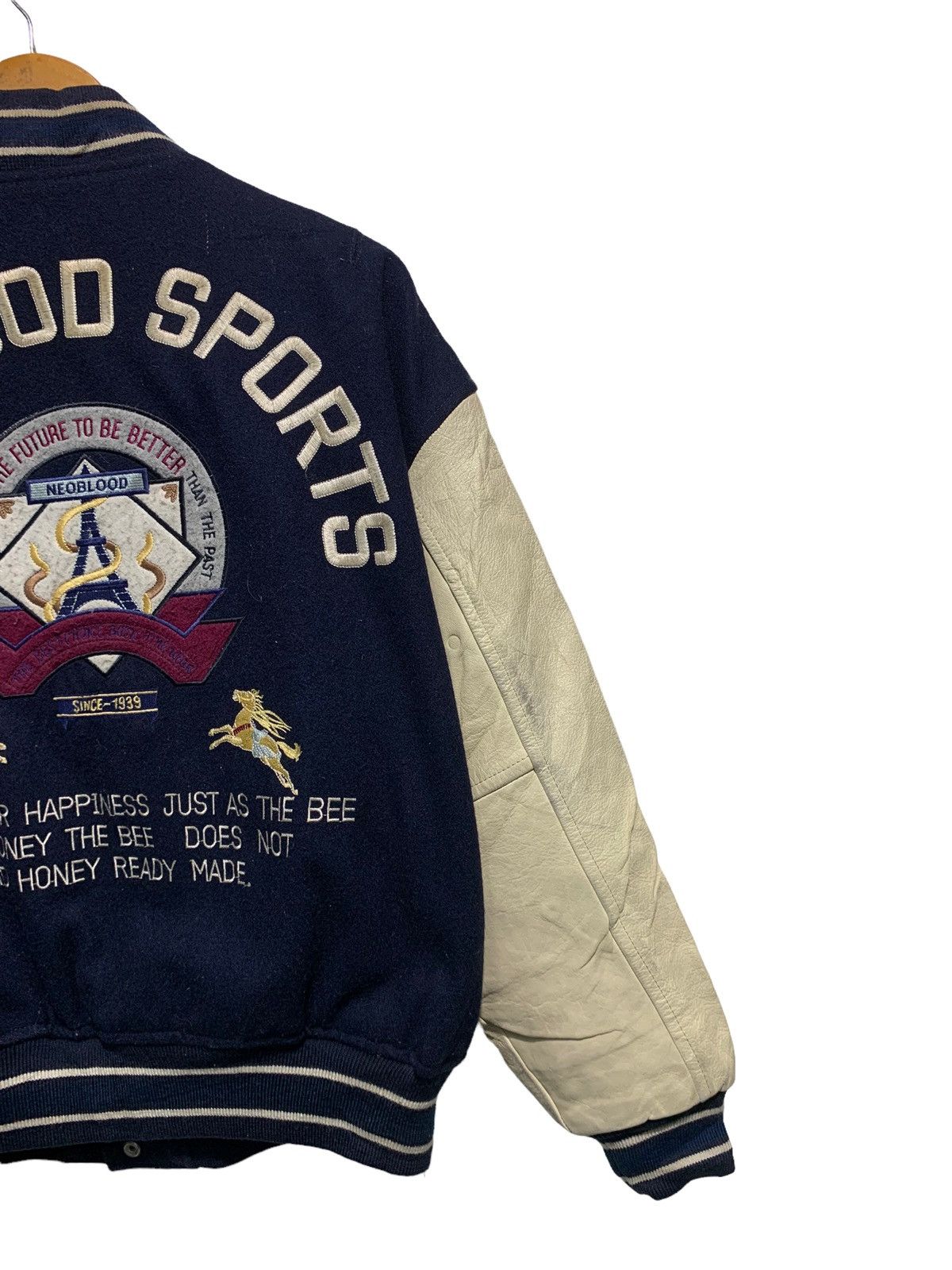 Other 🔥VTG NEOBLOOD WOOL/LEATHER VARSITY JACKET Size US M / EU 48-50 / 2 - 3 Thumbnail