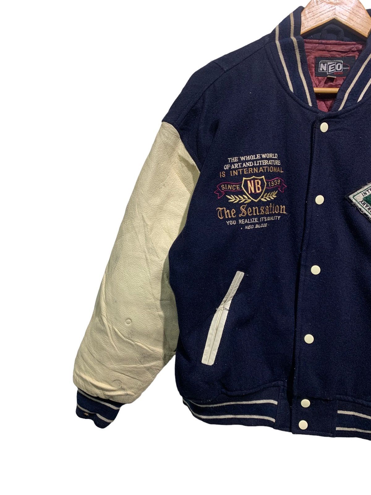 Other 🔥VTG NEOBLOOD WOOL/LEATHER VARSITY JACKET Size US M / EU 48-50 / 2 - 6 Thumbnail