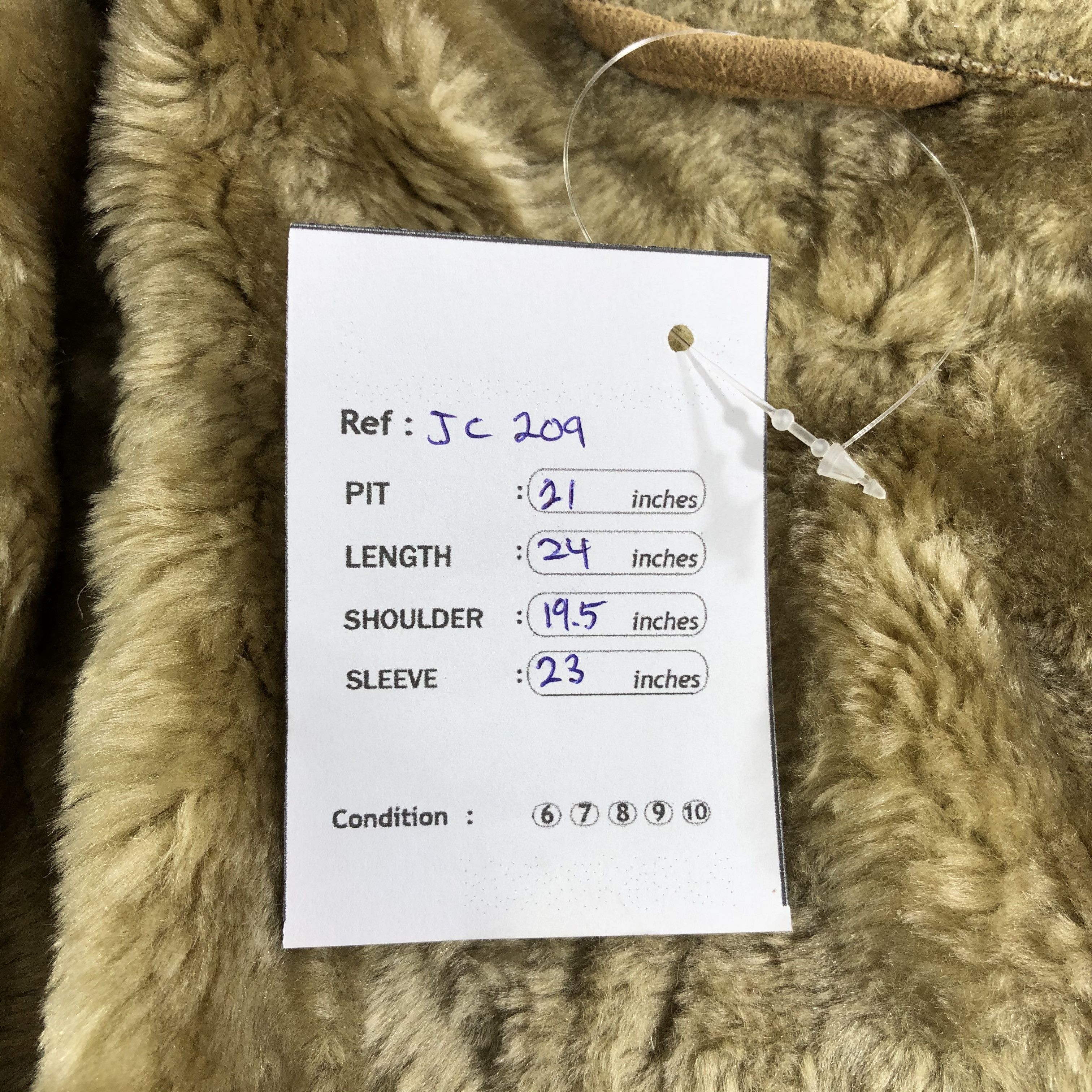 Japanese Brand × Vintage Japanese Brand Faux Shearling Jacket-JC209 Size M / US 6-8 / IT 42-44 - 8 Thumbnail