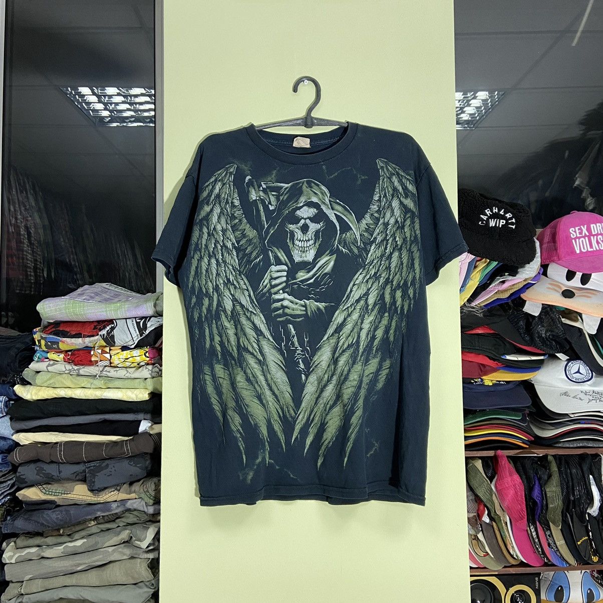 Vintage Vintage Y2K Graphic Tee Skull Wings Horror Punk Grunge M Size US M / EU 48-50 / 2 - 1 Thumbnail