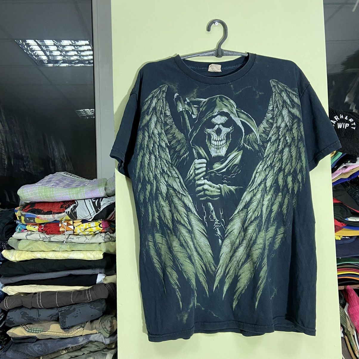 Vintage Vintage Y2K Graphic Tee Skull Wings Horror Punk Grunge M Size US M / EU 48-50 / 2 - 4 Thumbnail