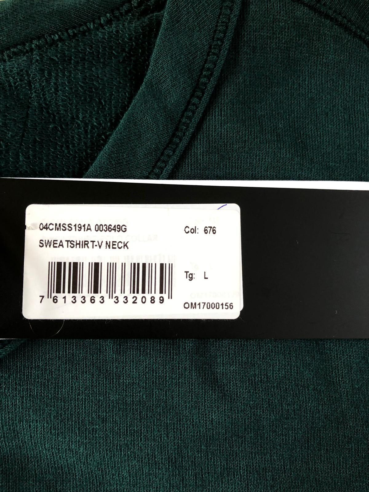 C.P. Company V Neck LS Tee in Forest Green Size US L / EU 52-54 / 3 - 5 Thumbnail