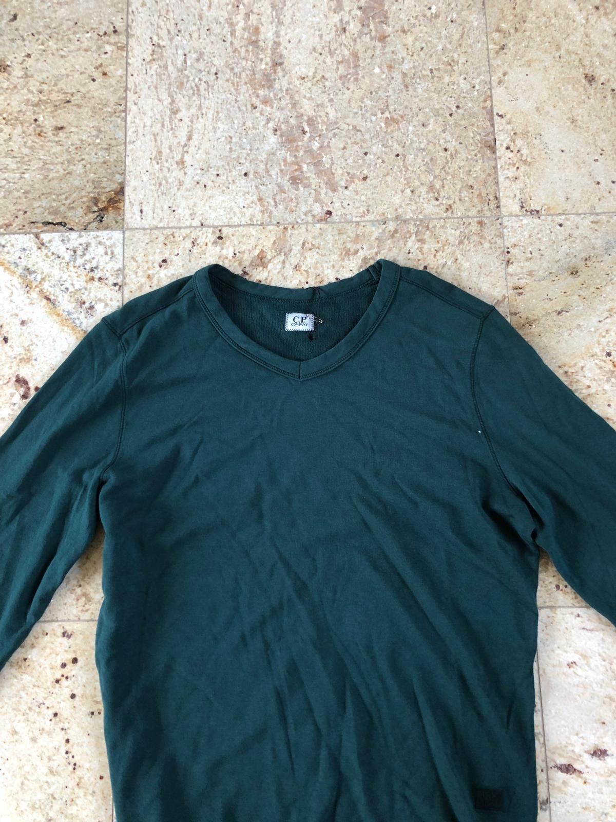 C.P. Company V Neck LS Tee in Forest Green Size US L / EU 52-54 / 3 - 6 Thumbnail