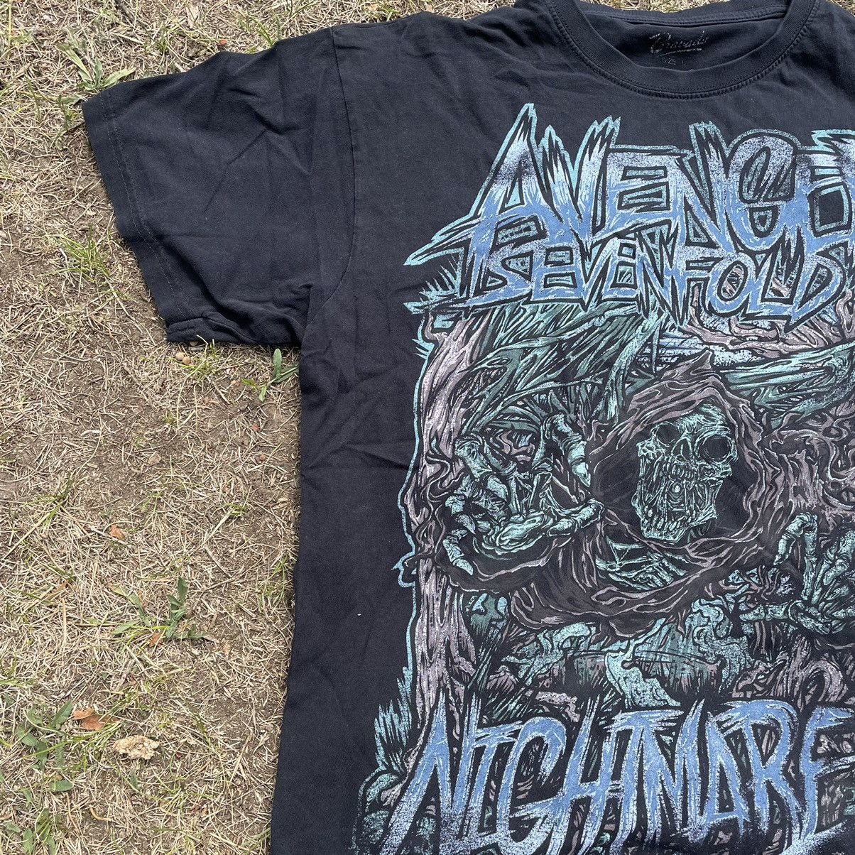 Vintage Vintage Y2K Avenged Sevenfold Graphic Tee Faded Black Swag M Size US M / EU 48-50 / 2 - 3 Thumbnail