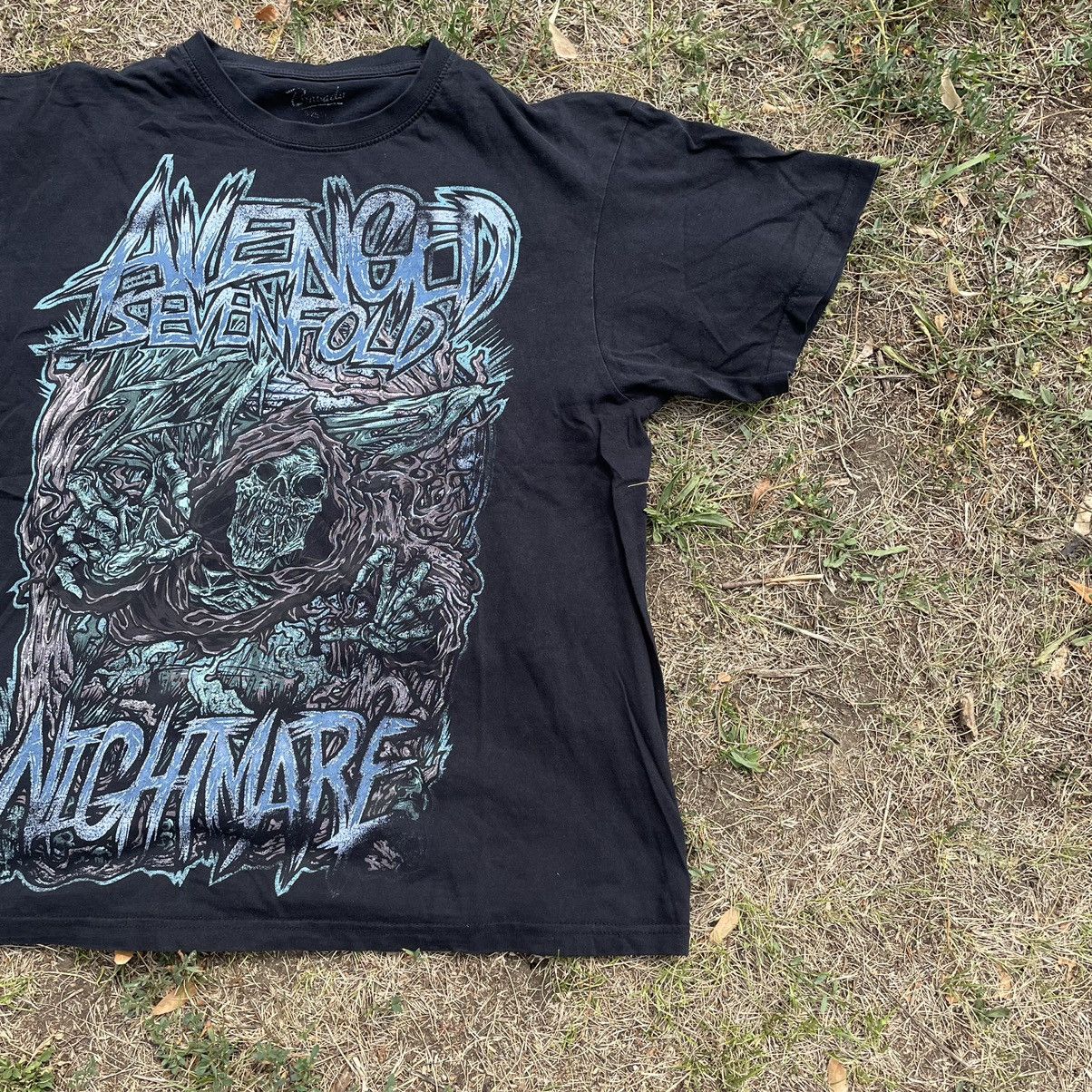 Vintage Vintage Y2K Avenged Sevenfold Graphic Tee Faded Black Swag M Size US M / EU 48-50 / 2 - 2 Thumbnail
