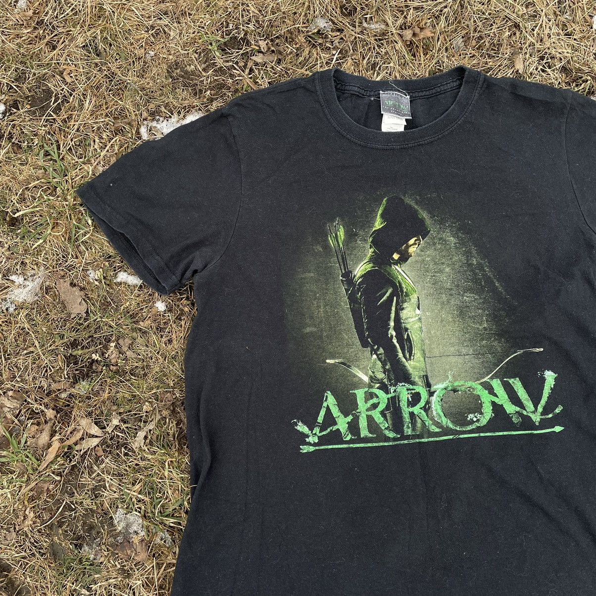Vintage Vintage 90s Arrow Graphic Tee Sun Faded Grunge Baggy Slim M Size US M / EU 48-50 / 2 - 2 Thumbnail