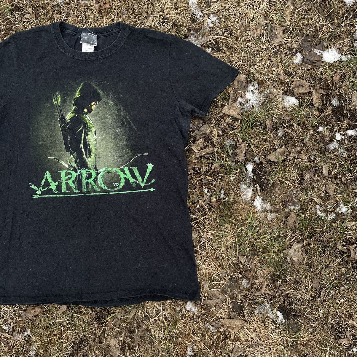 Vintage Vintage 90s Arrow Graphic Tee Sun Faded Grunge Baggy Slim M Size US M / EU 48-50 / 2 - 3 Thumbnail