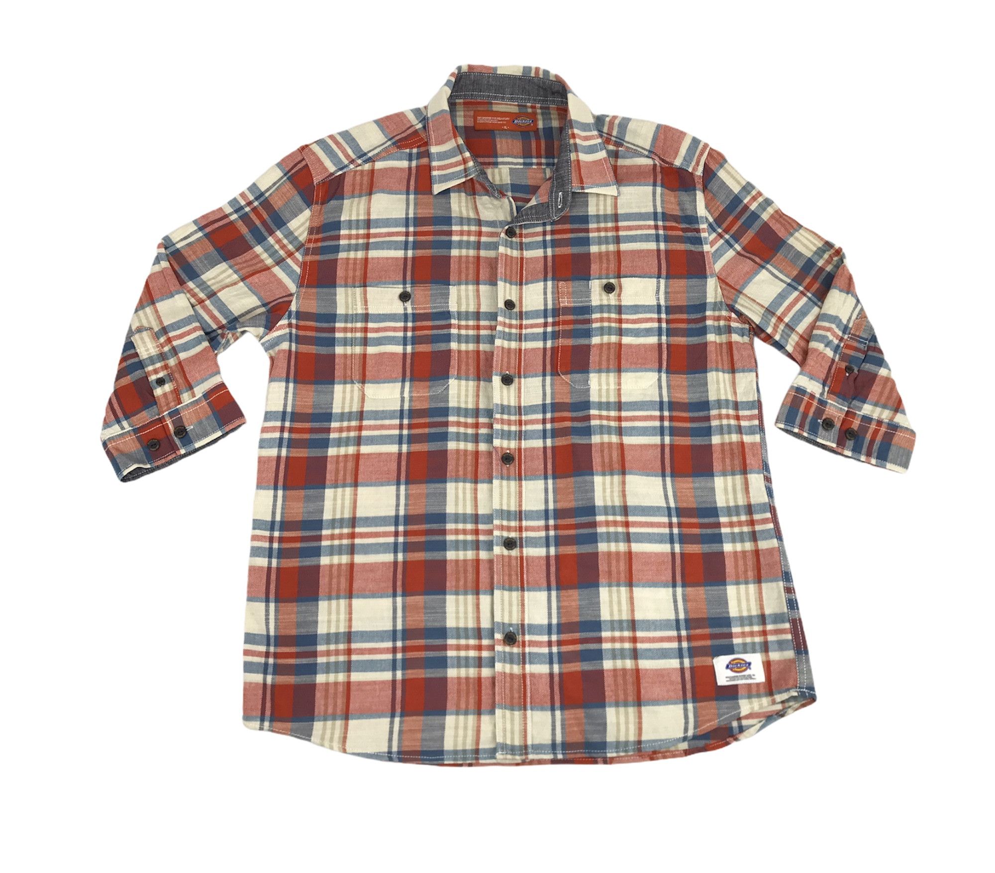 Dickies Vintage Dickies Flannel Engineered Double Pockets Button Up Size US L / EU 52-54 / 3 - 1 Thumbnail