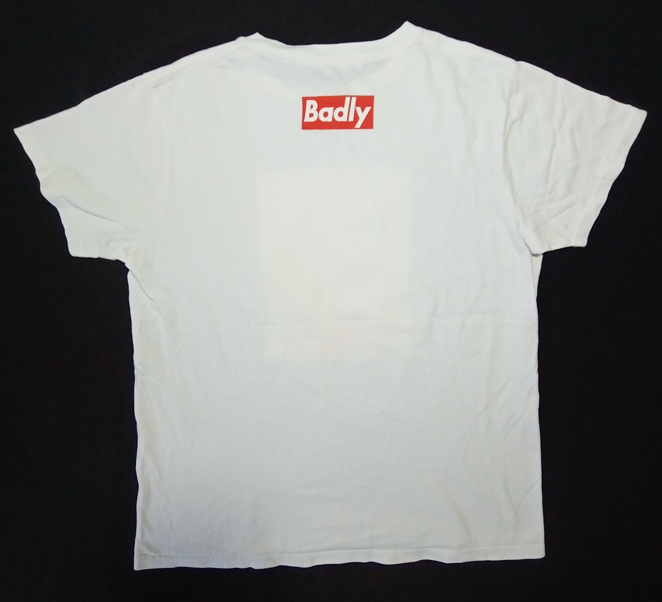 Japanese Brand Laundry Badly White Tee Inspired Supreme box logo Size L / US 10 / IT 46 - 4 Thumbnail
