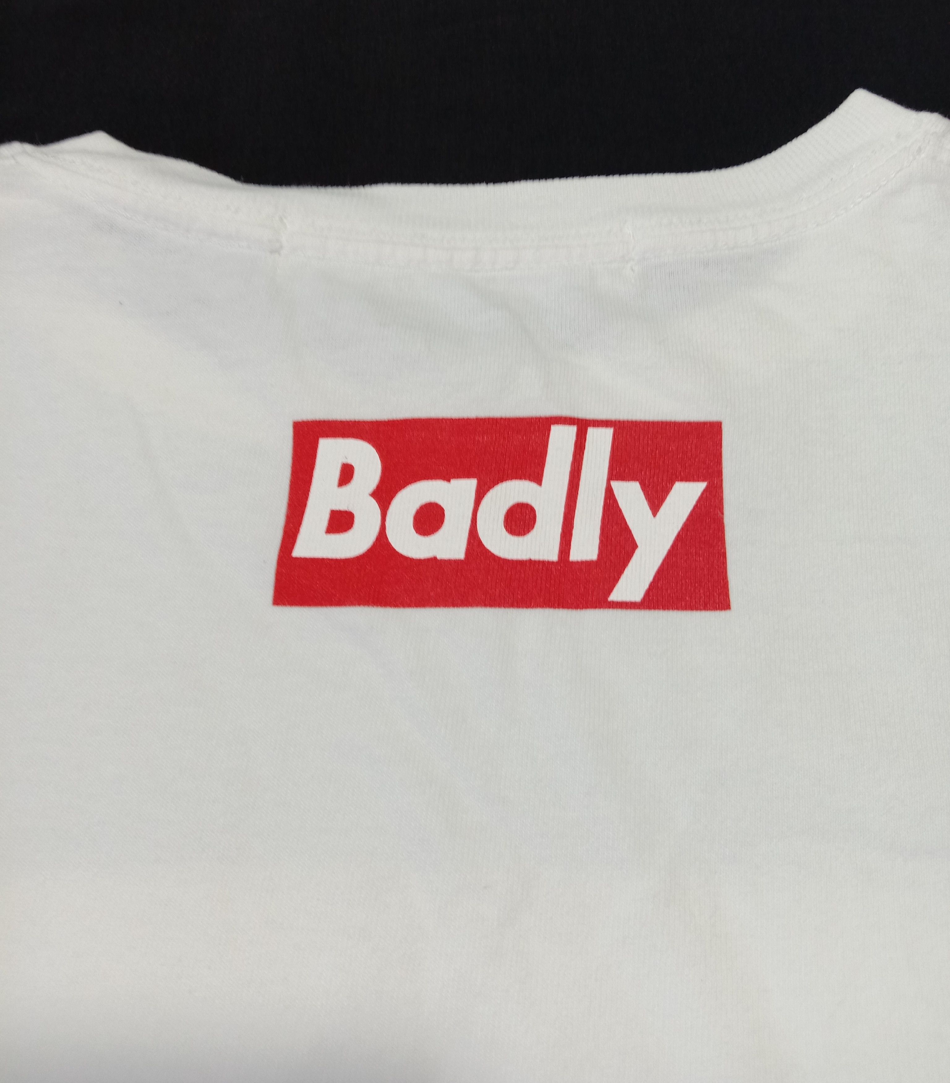 Japanese Brand Laundry Badly White Tee Inspired Supreme box logo Size L / US 10 / IT 46 - 5 Thumbnail