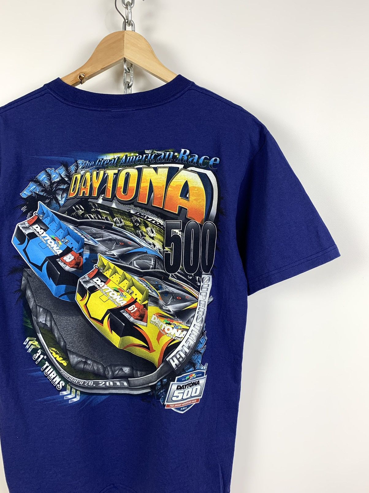 NASCAR Vintage NASCAR Daytona 500 Great American Race T-Shirt Size US M / EU 48-50 / 2 - 5 Thumbnail