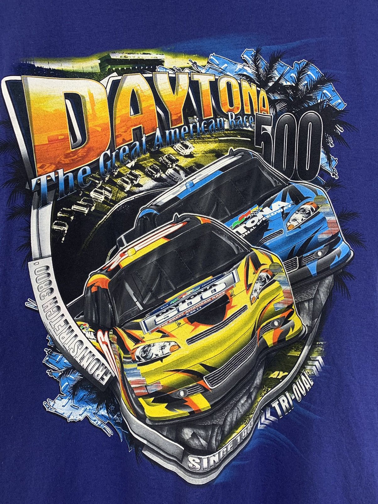 NASCAR Vintage NASCAR Daytona 500 Great American Race T-Shirt Size US M / EU 48-50 / 2 - 9 Thumbnail