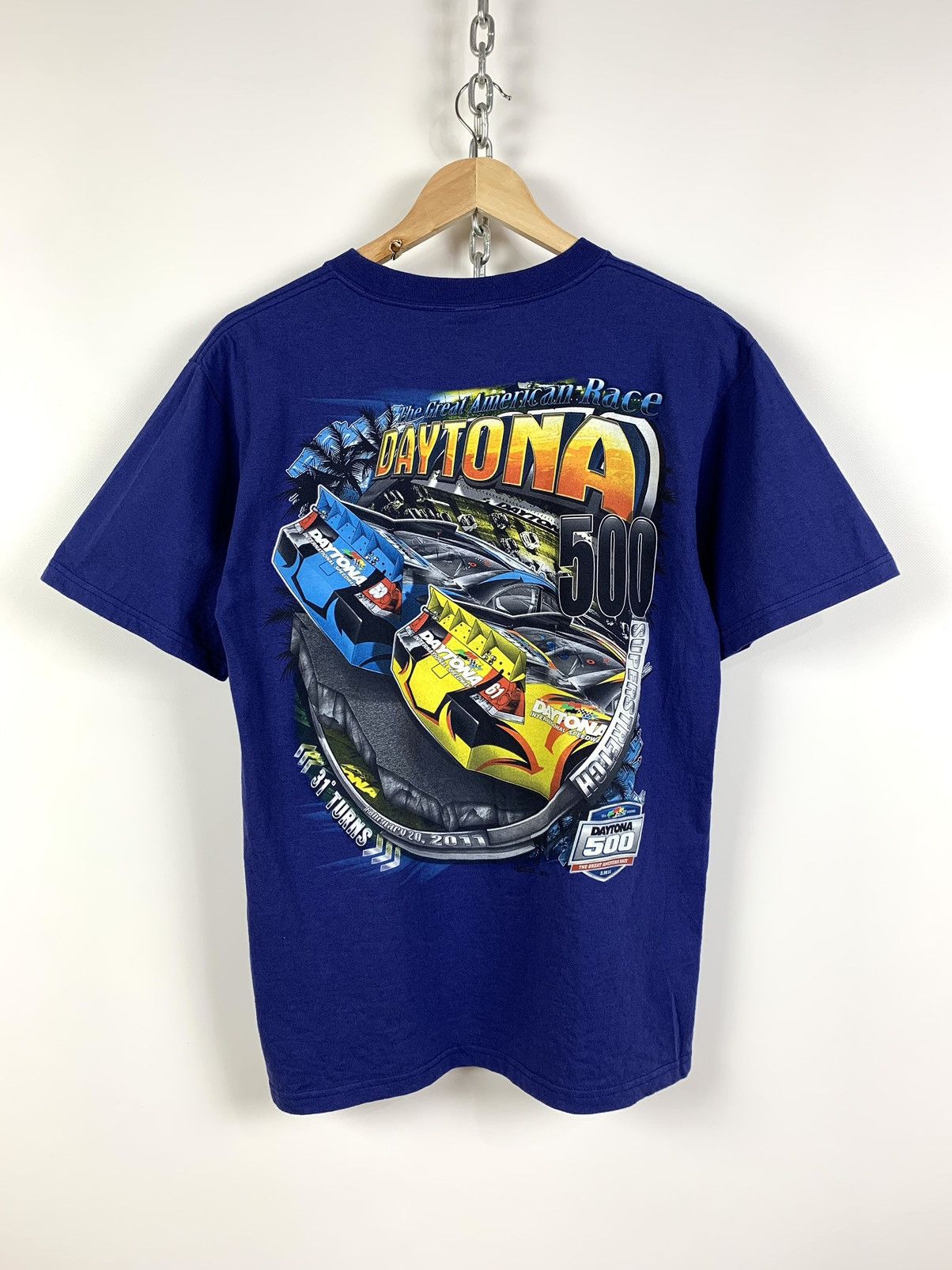 NASCAR Vintage NASCAR Daytona 500 Great American Race T-Shirt Size US M / EU 48-50 / 2 - 2 Thumbnail