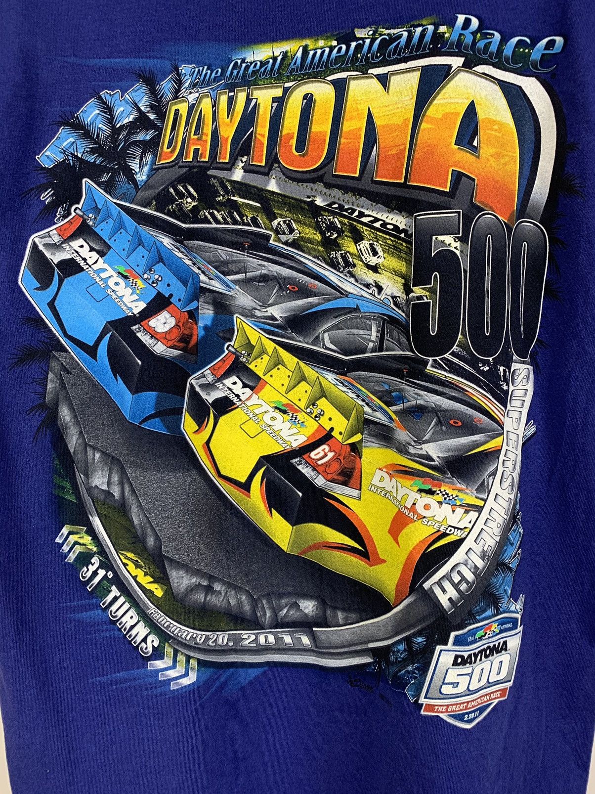 NASCAR Vintage NASCAR Daytona 500 Great American Race T-Shirt Size US M / EU 48-50 / 2 - 8 Thumbnail
