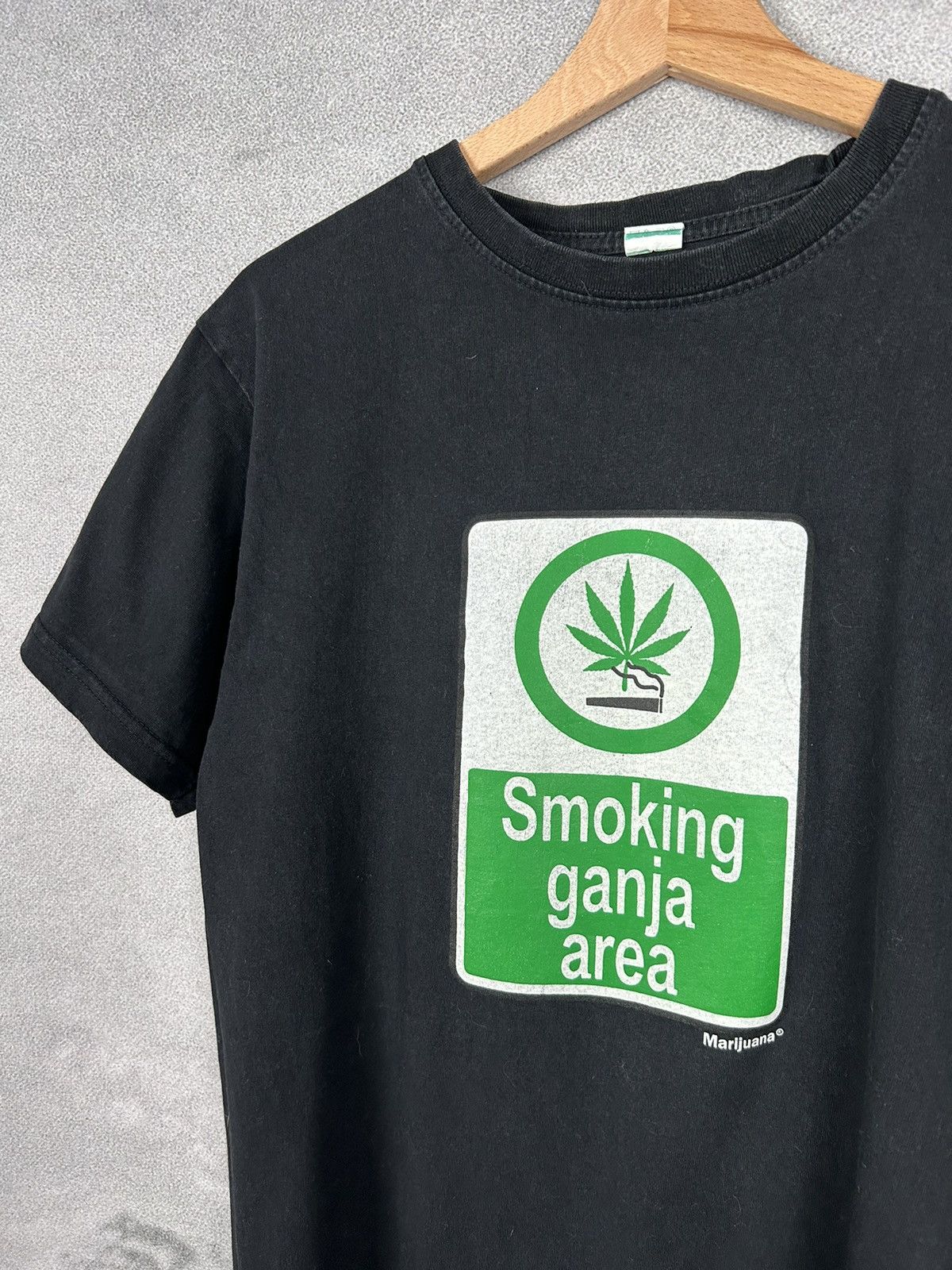 Vintage Vintage Weed Smoking Ganja Area 90s Graphic Humor Tee Size US L / EU 52-54 / 3 - 3 Thumbnail